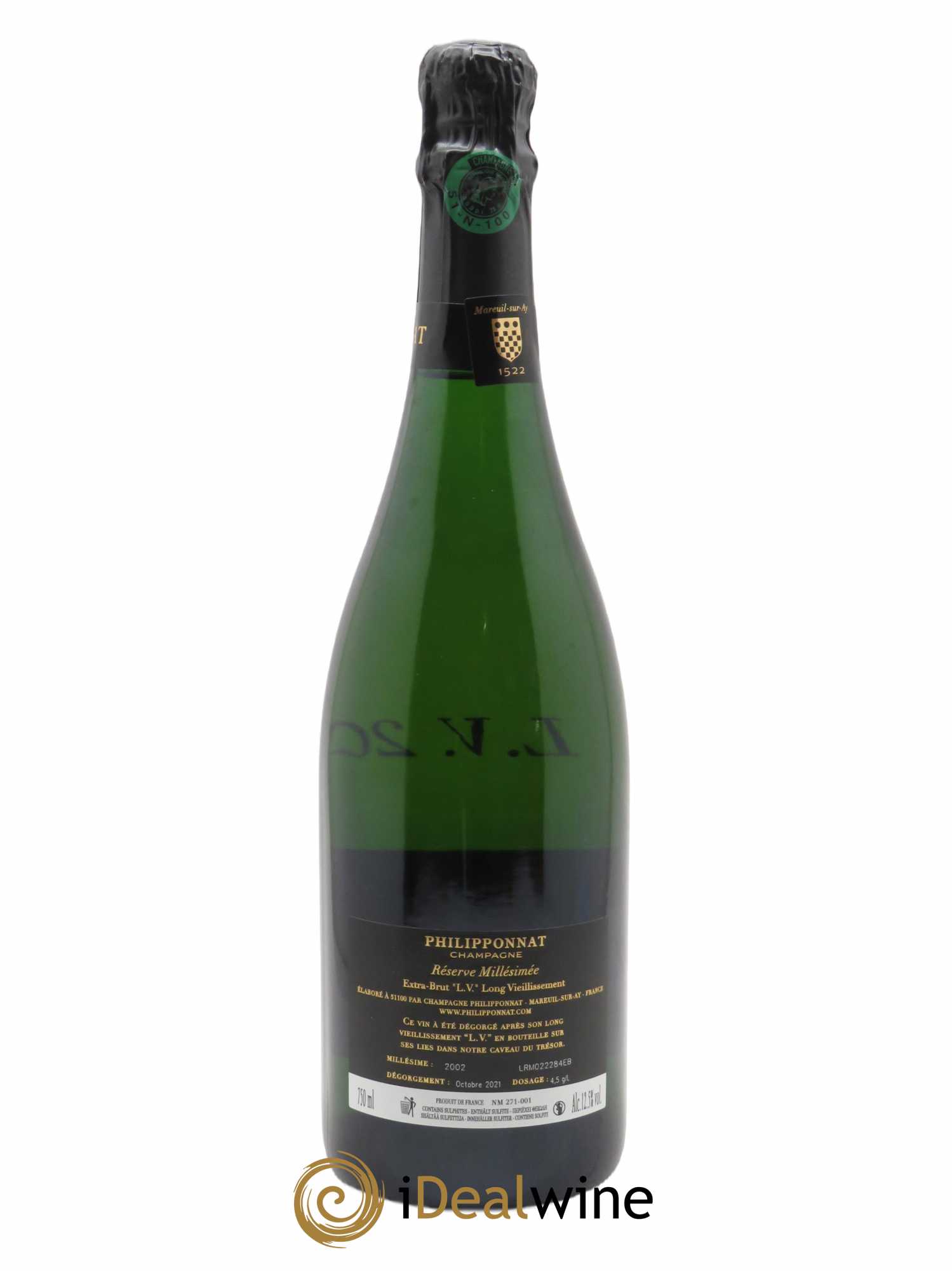 Royale Réserve Extra-Brut LV Philipponnat 2002 - Lot de 1 bouteille - 2
