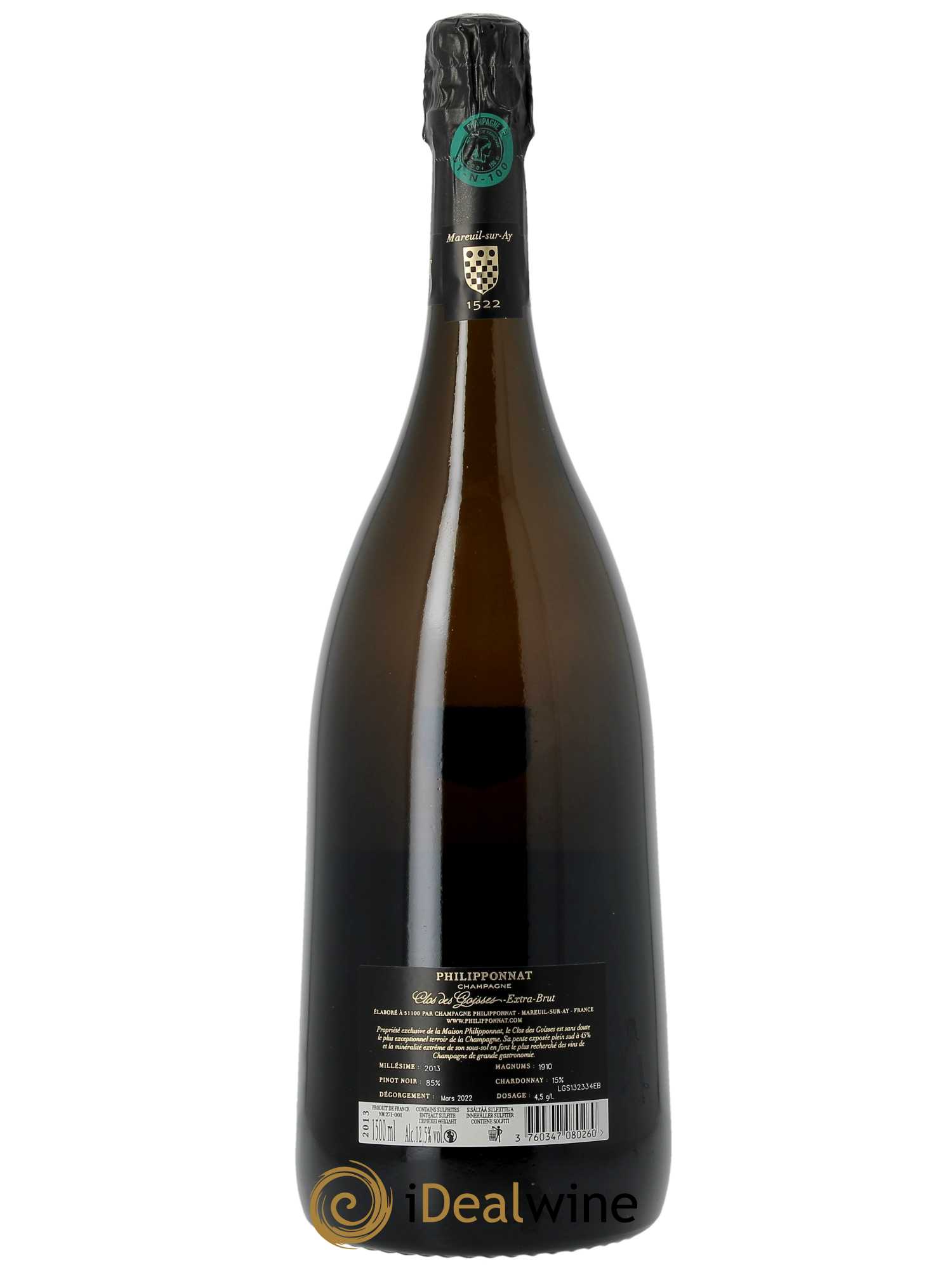 Clos des Goisses Philipponnat 2013 - Lot de 1 magnum - 1