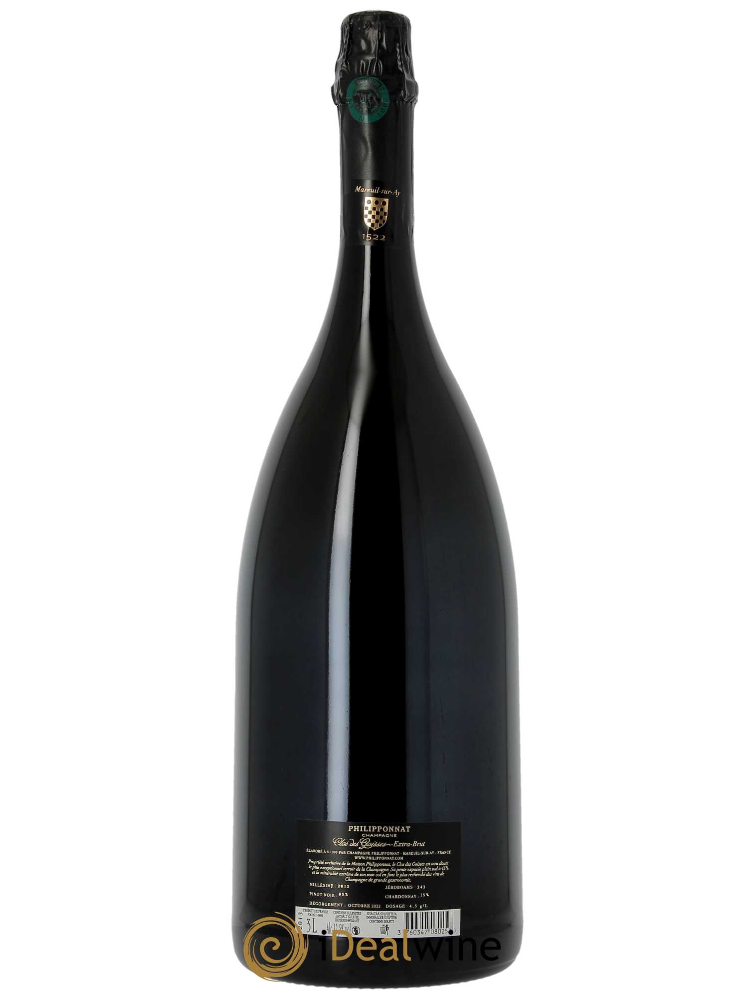 Clos des Goisses Philipponnat 2013 - Lot of 1 double magnum - 2