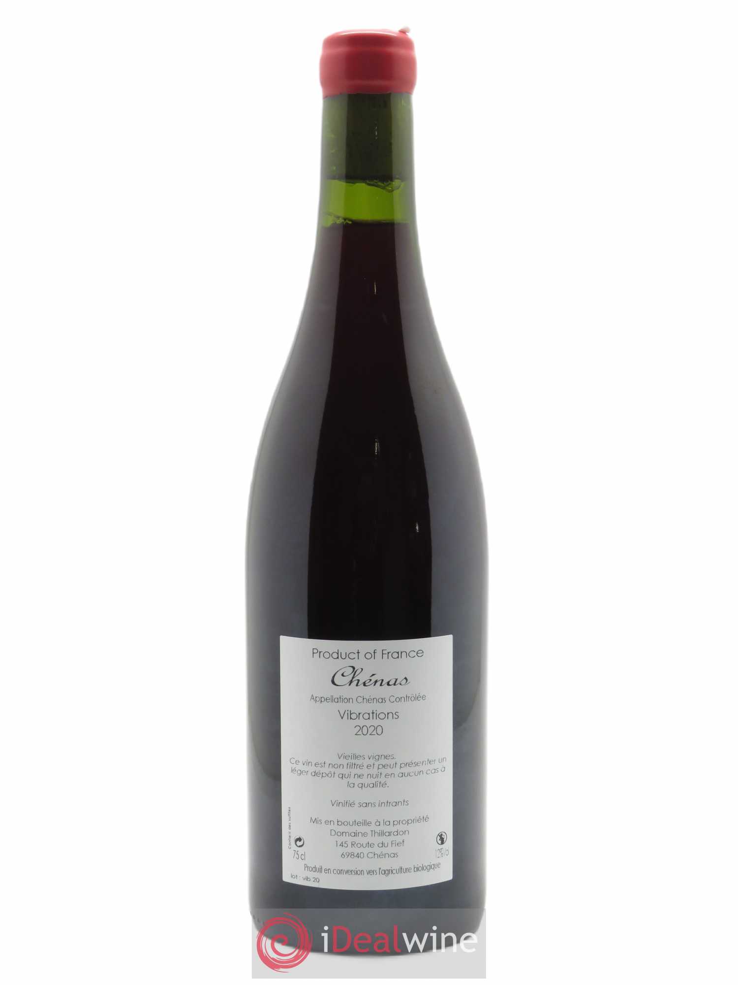 Chénas Vibrations Vieilles Vignes Domaine Thillardon  2020 - Lot of 1 bottle - 1