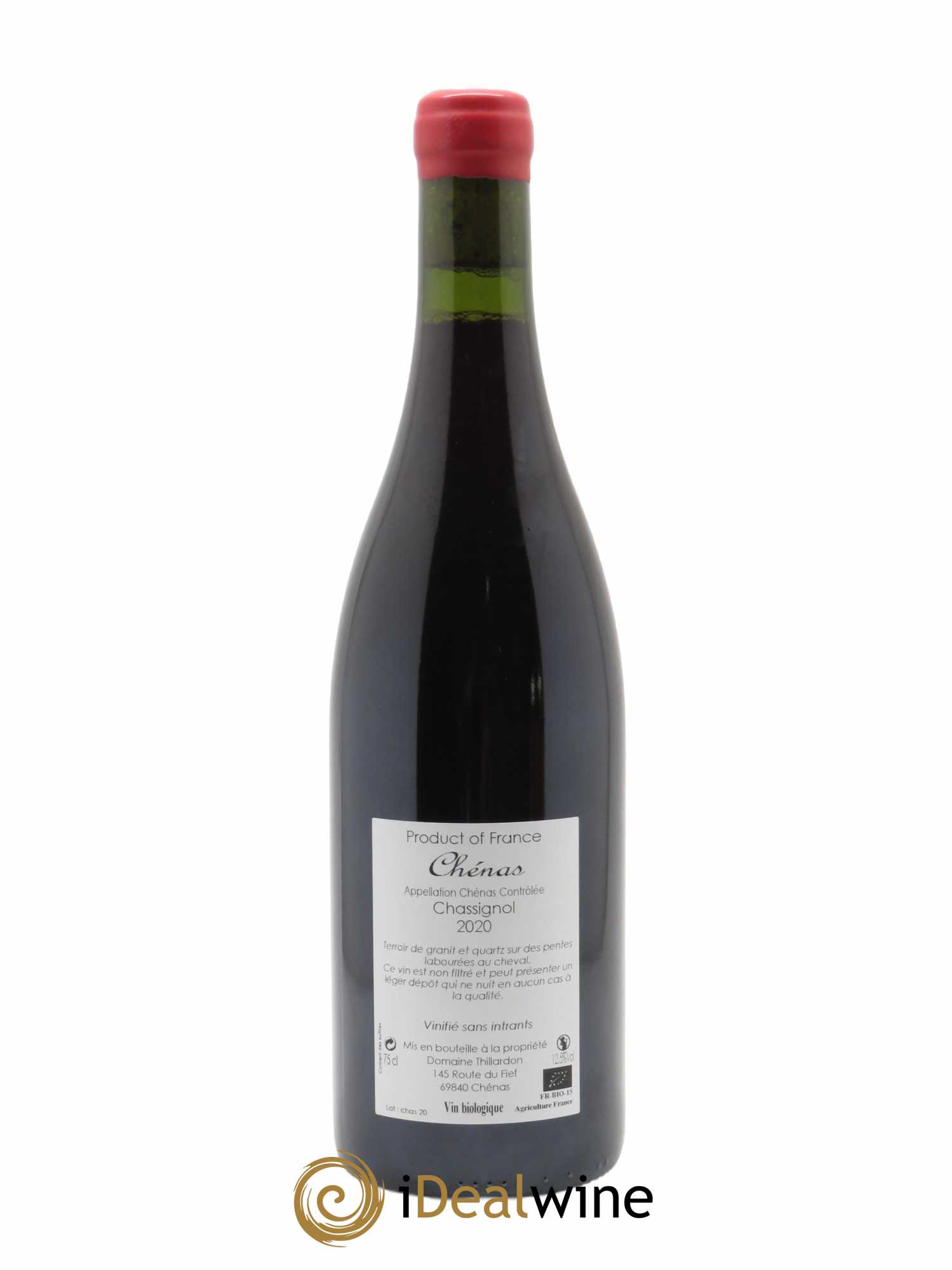 Chénas Chassignol Domaine Thillardon 2020 - Lot de 1 bouteille - 1