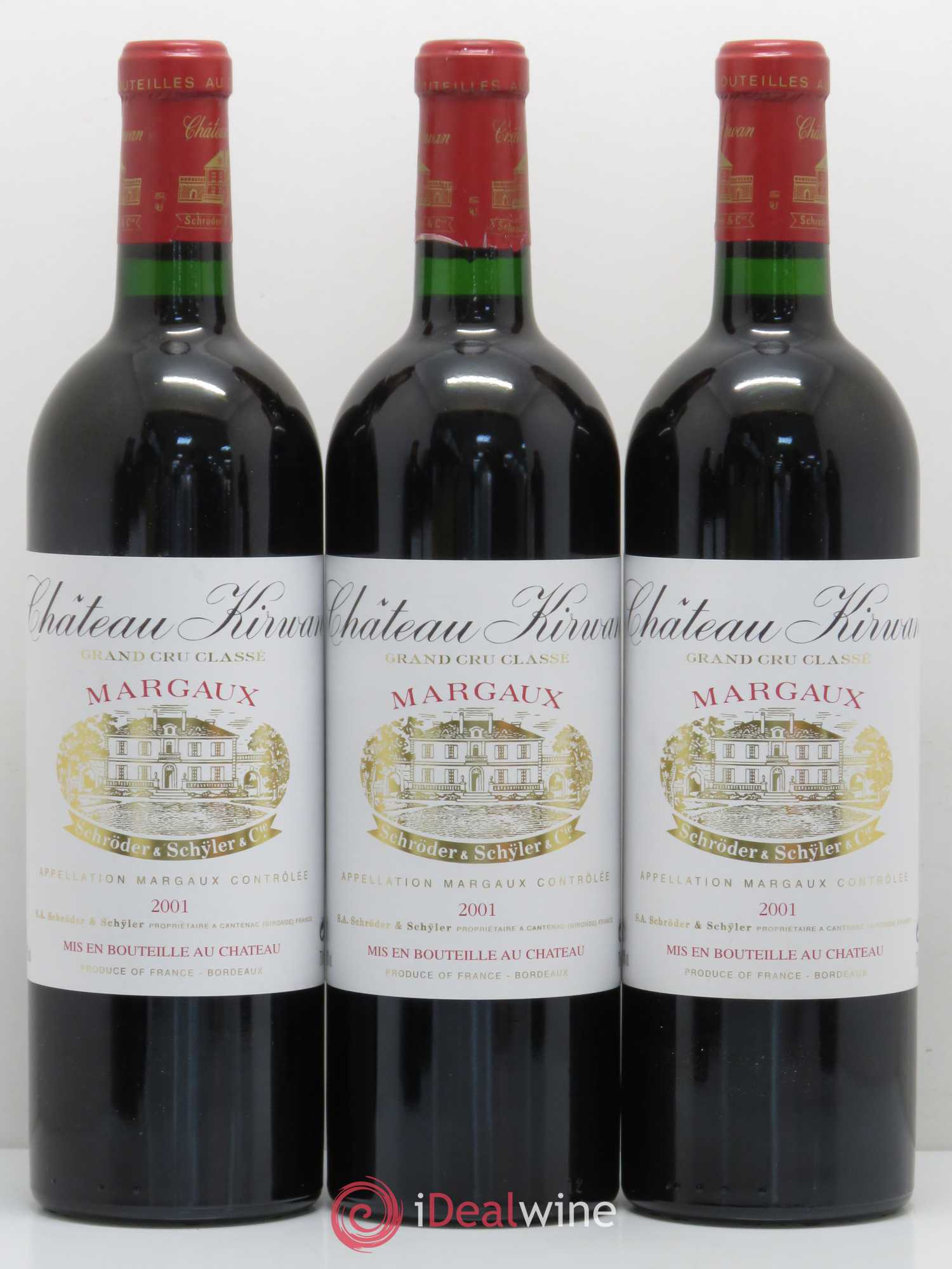 Château Kirwan 3ème Grand Cru Classé 2001 - Lot de 6 bouteilles - 2