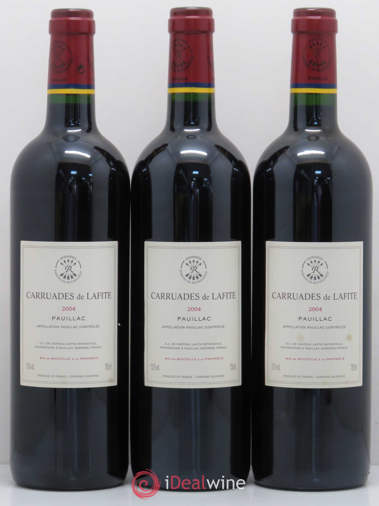 Carruades de Lafite Rothschild Second Vin 2004 - Lot de 3 bouteilles - 1
