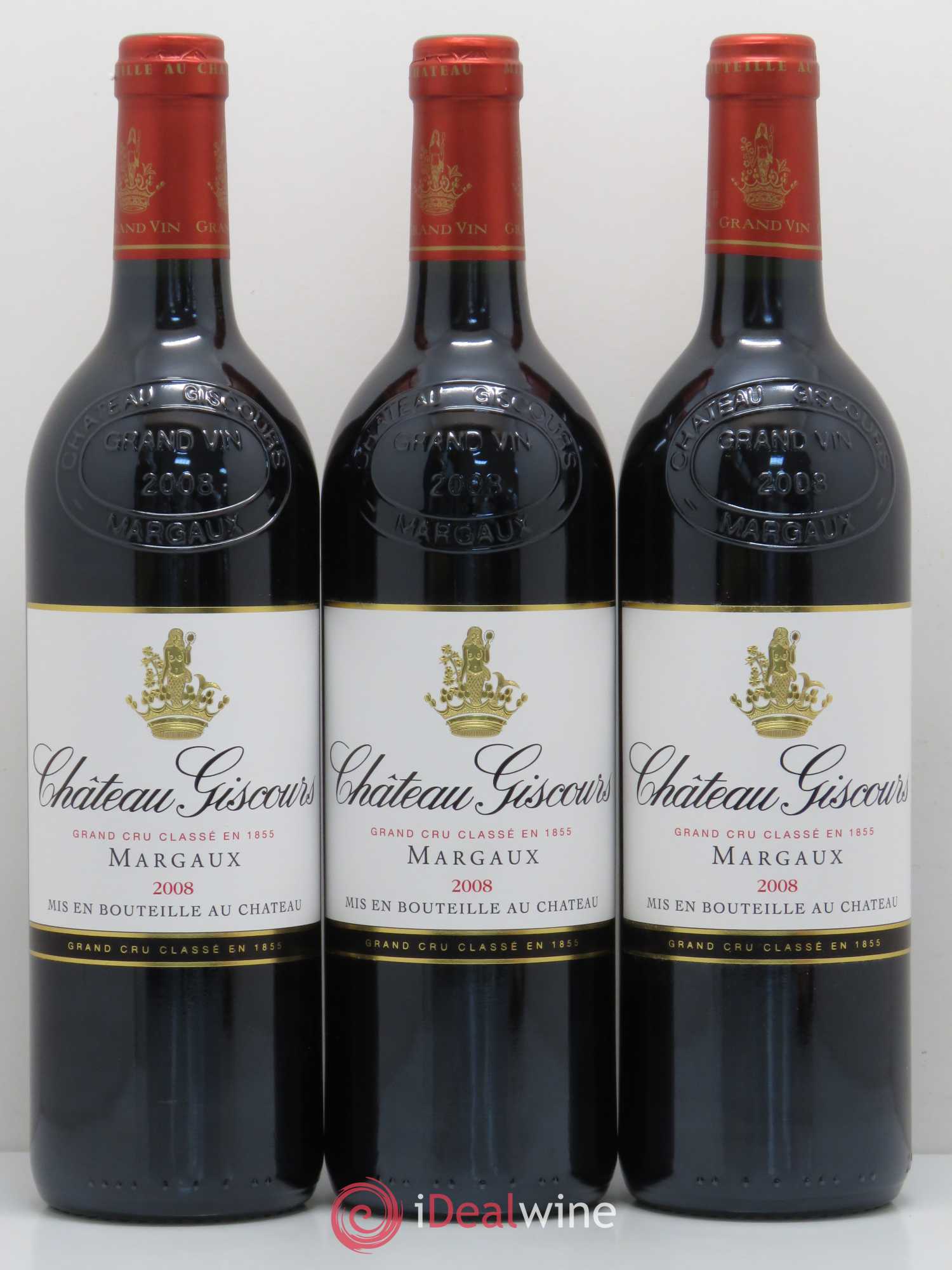 Château Giscours 3ème Grand Cru Classé 2008 - Lot de 3 bouteilles - 0