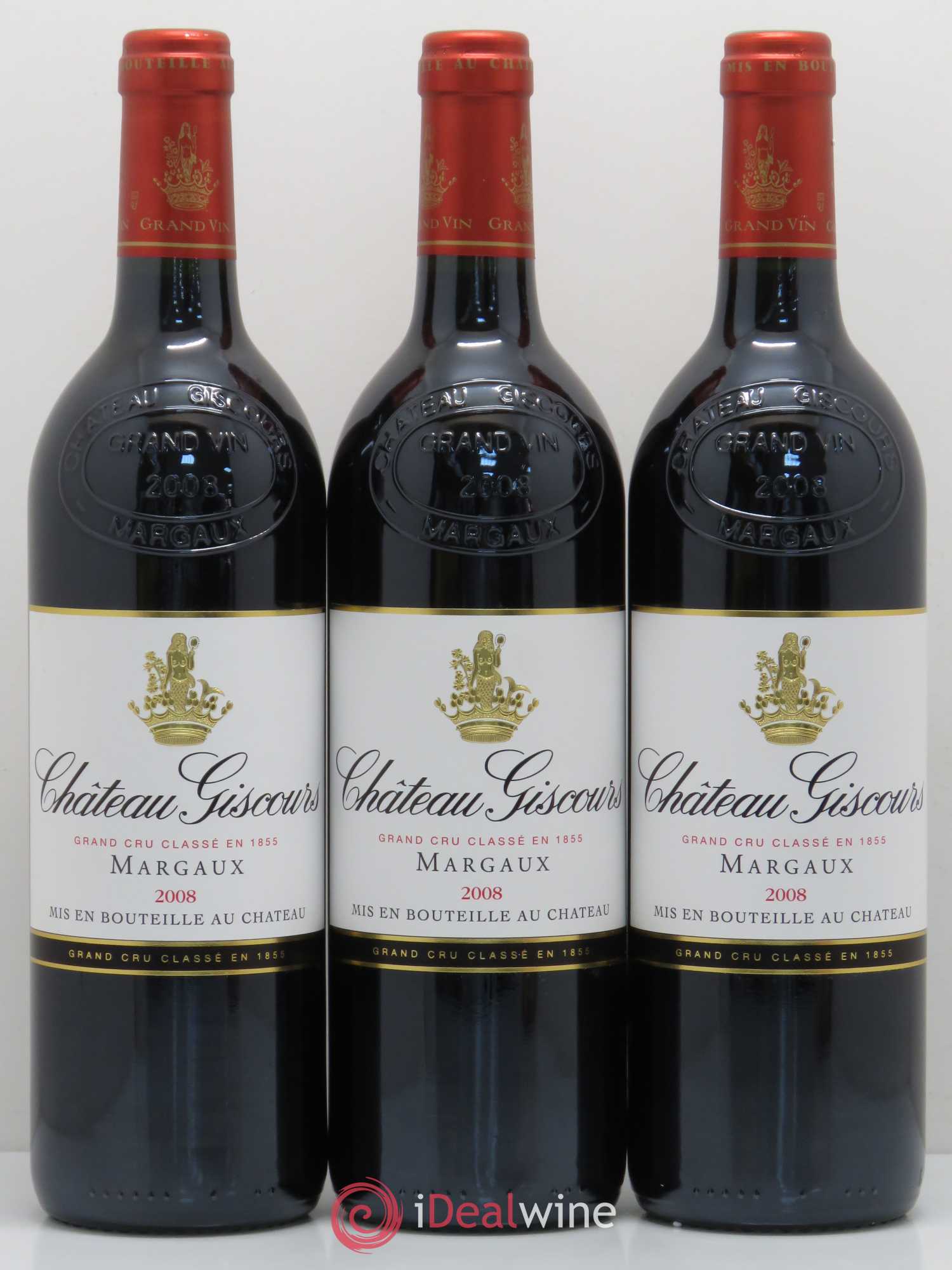 Château Giscours 3ème Grand Cru Classé 2008 - Lot de 3 bouteilles - 0