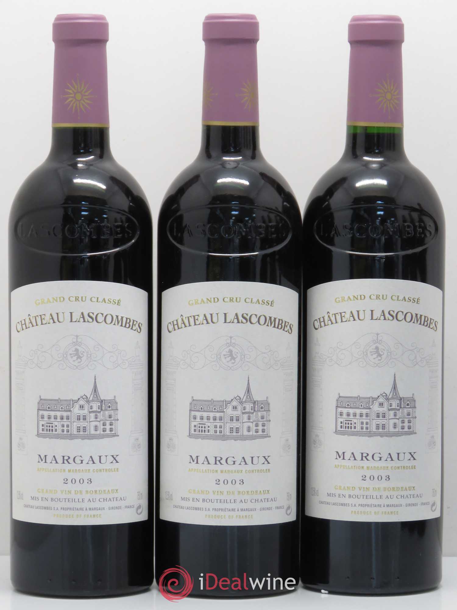 Château Lascombes 2ème Grand Cru Classé 2003 - Lot de 6 bouteilles - 1