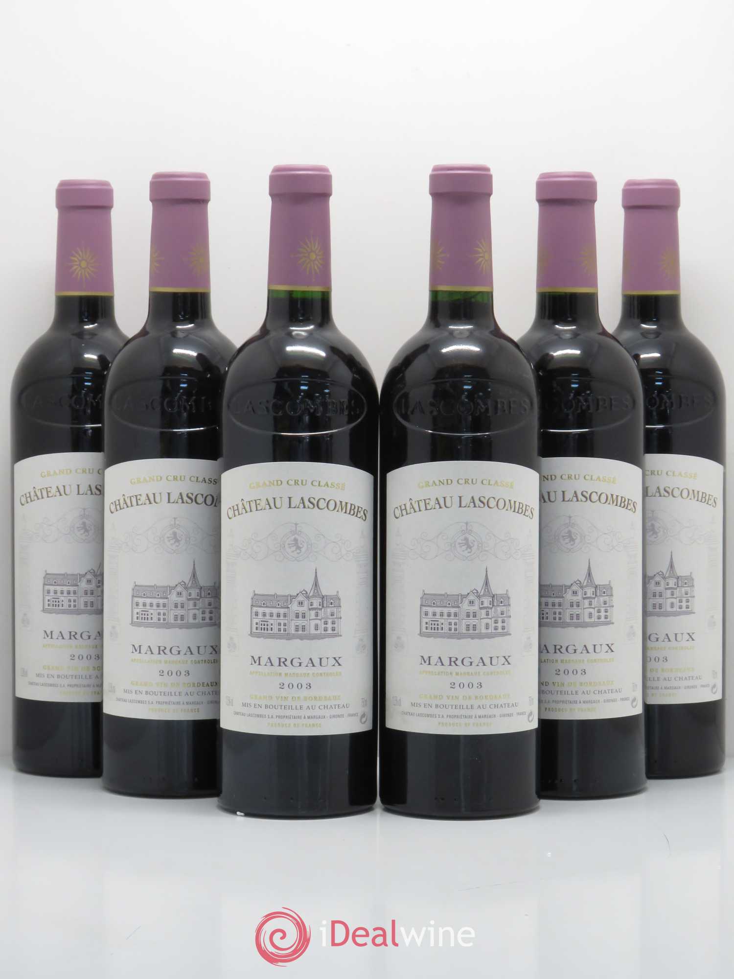 Château Lascombes 2ème Grand Cru Classé 2003 - Lot de 6 bouteilles - 0