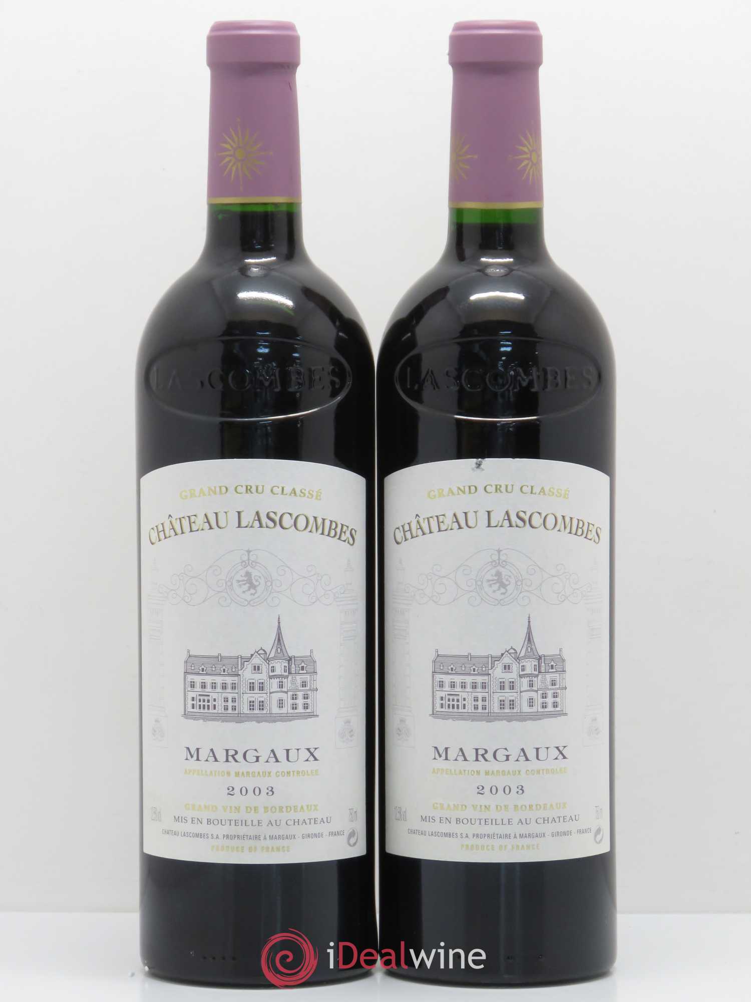 Château Lascombes 2ème Grand Cru Classé 2003 - Lot de 2 bouteilles - 0