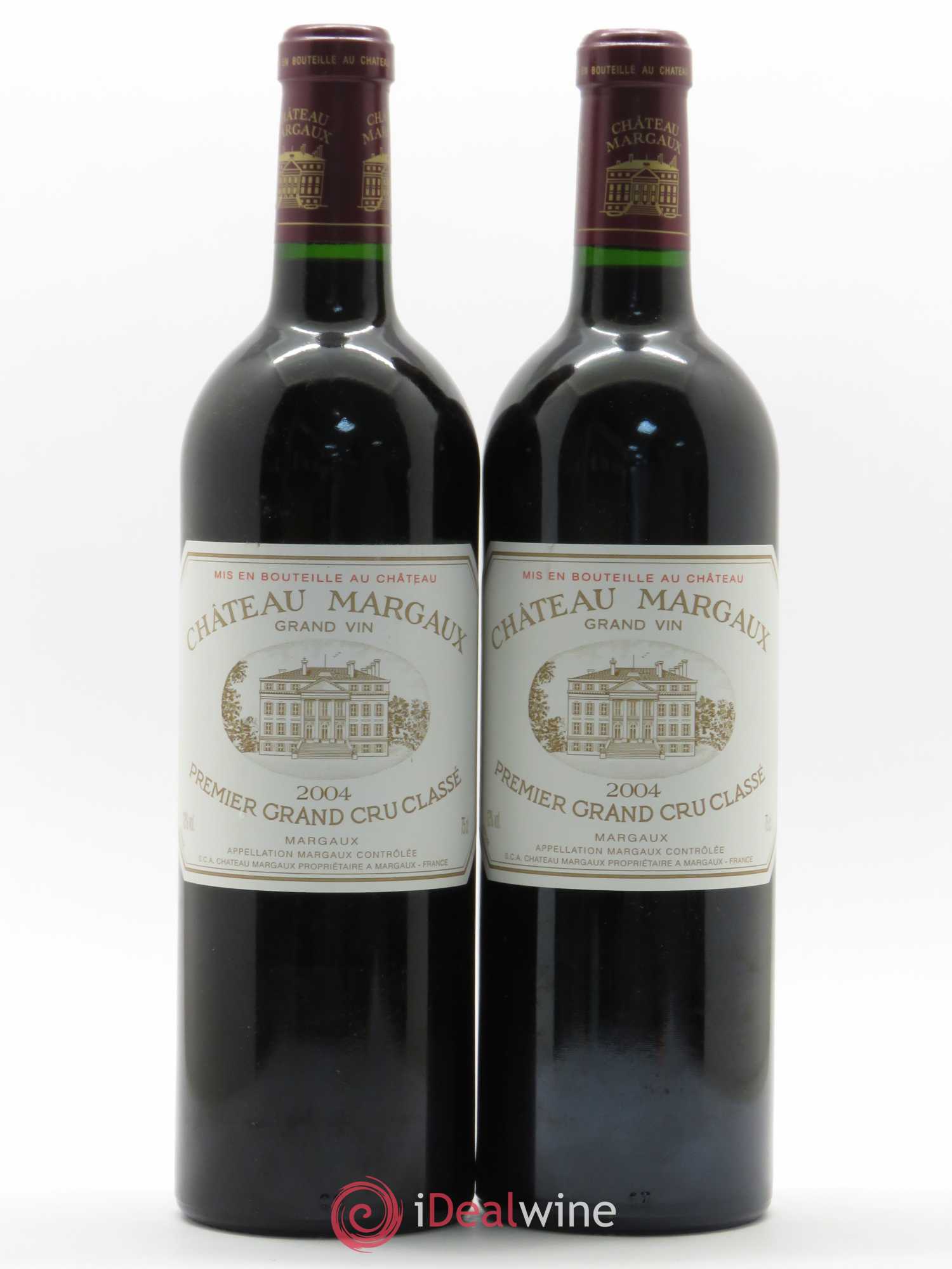 Château Margaux 1er Grand Cru Classé 2004 - Lot de 2 bouteilles - 0