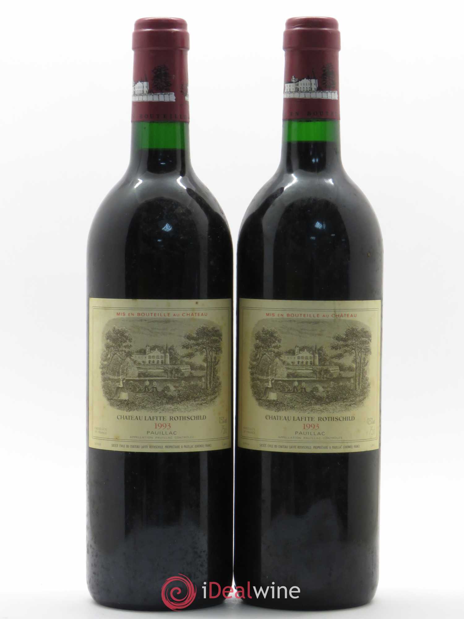 Château Lafite Rothschild 1er Grand Cru Classé 1993 - Lot de 2 bouteilles - 0