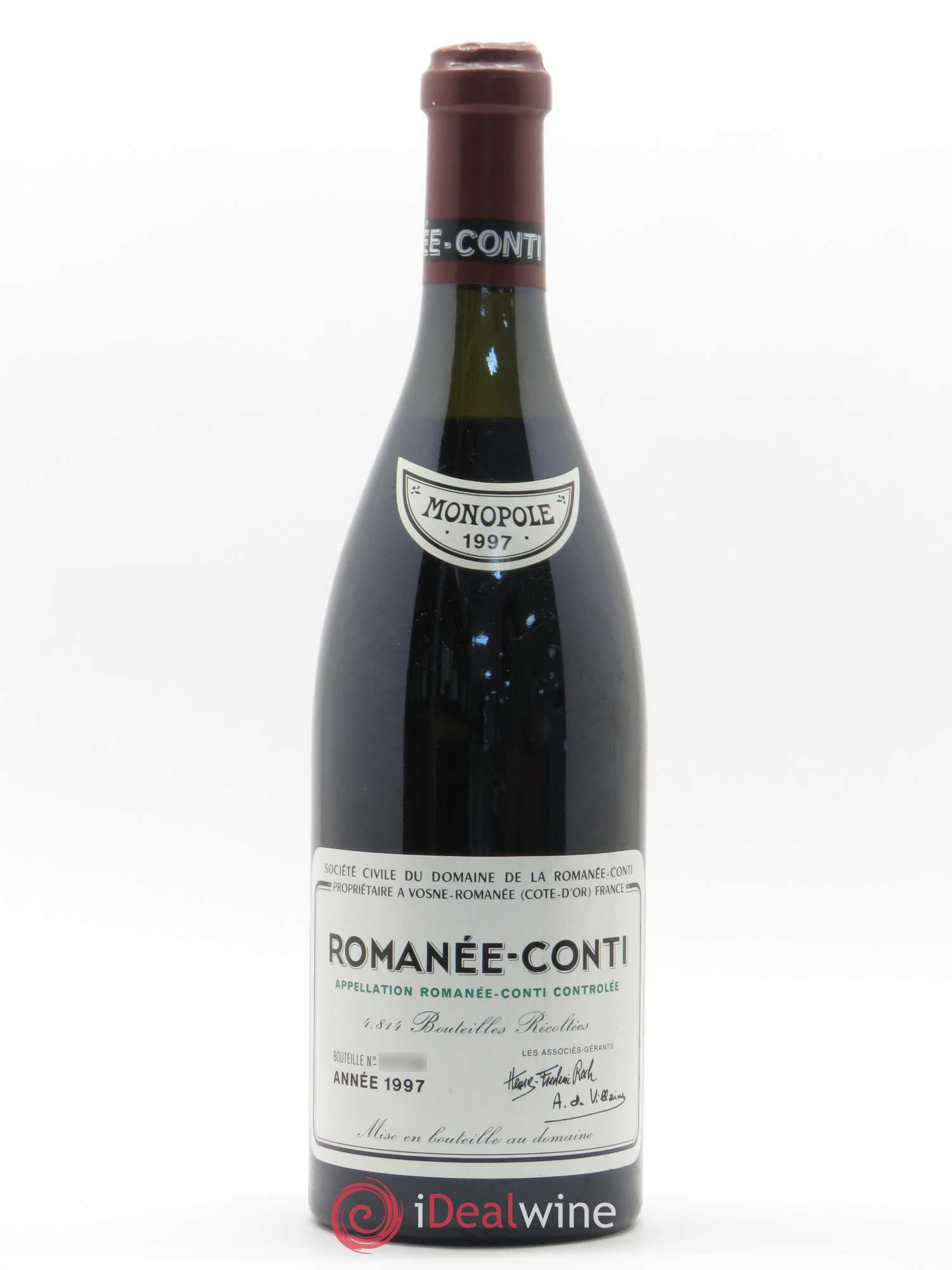 Romanée-Conti Grand Cru Domaine de la Romanée-Conti 1997 - Lot de 1 bouteille - 0