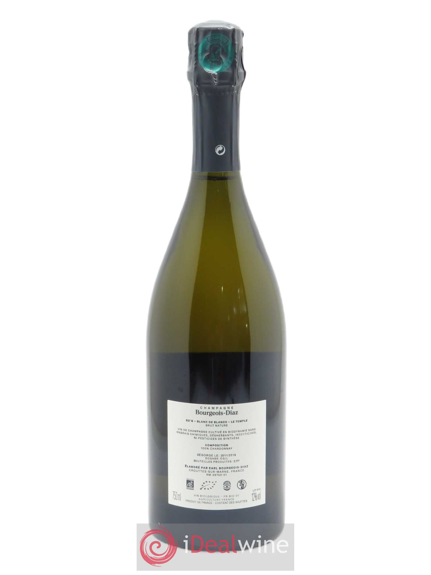 Blanc de Blancs B Bourgeois-Diaz - Lot de 1 bouteille - 1