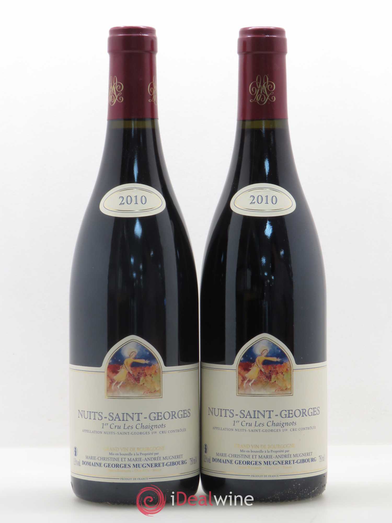 Nuits-Saint-Georges 1er Cru Les Chaignots Mugneret-Gibourg (Domaine) 2010 - Lot de 2 bouteilles - 0
