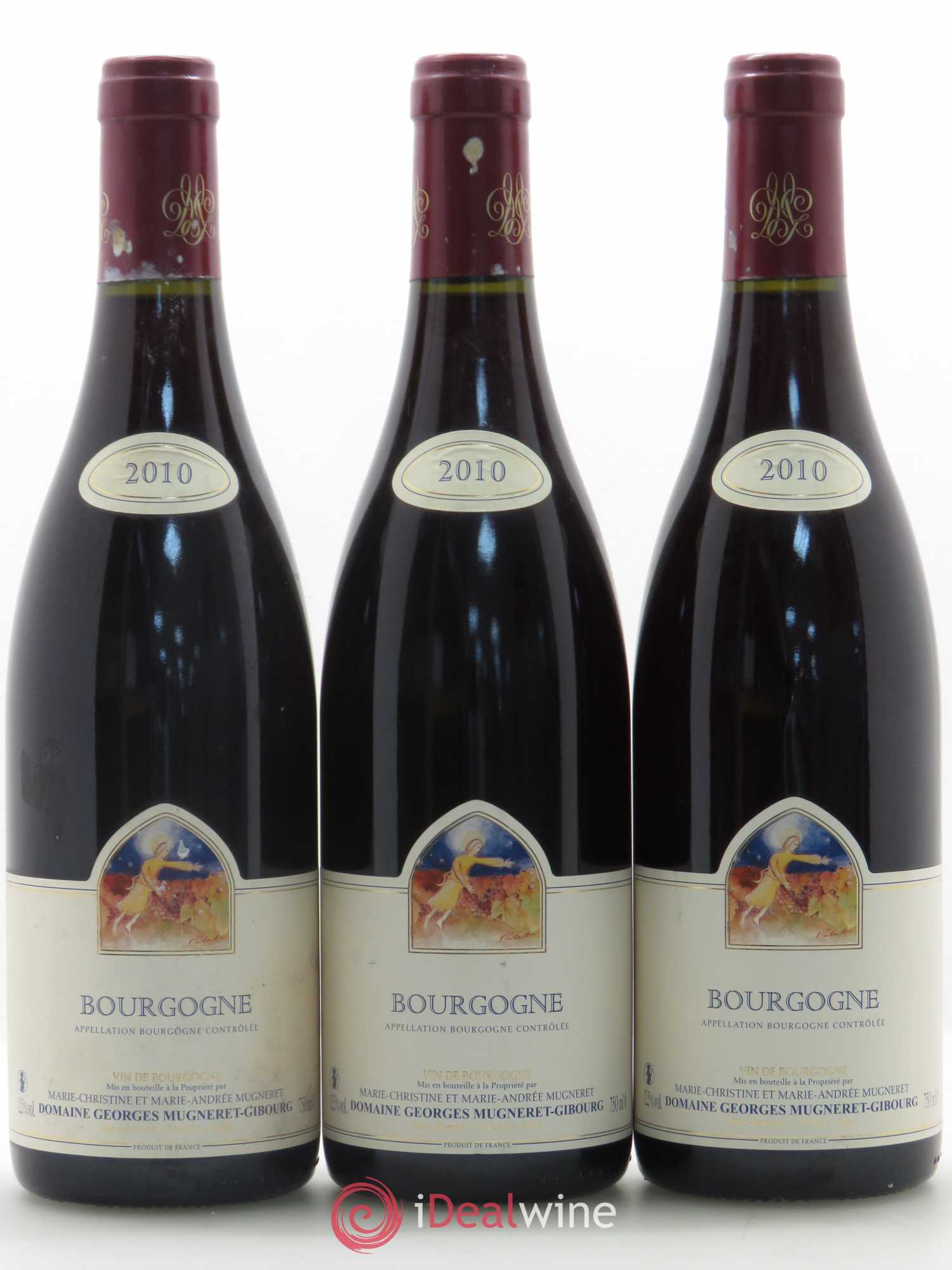 Bourgogne Mugneret-Gibourg (Domaine) 2010 - Lot de 3 bouteilles - 0
