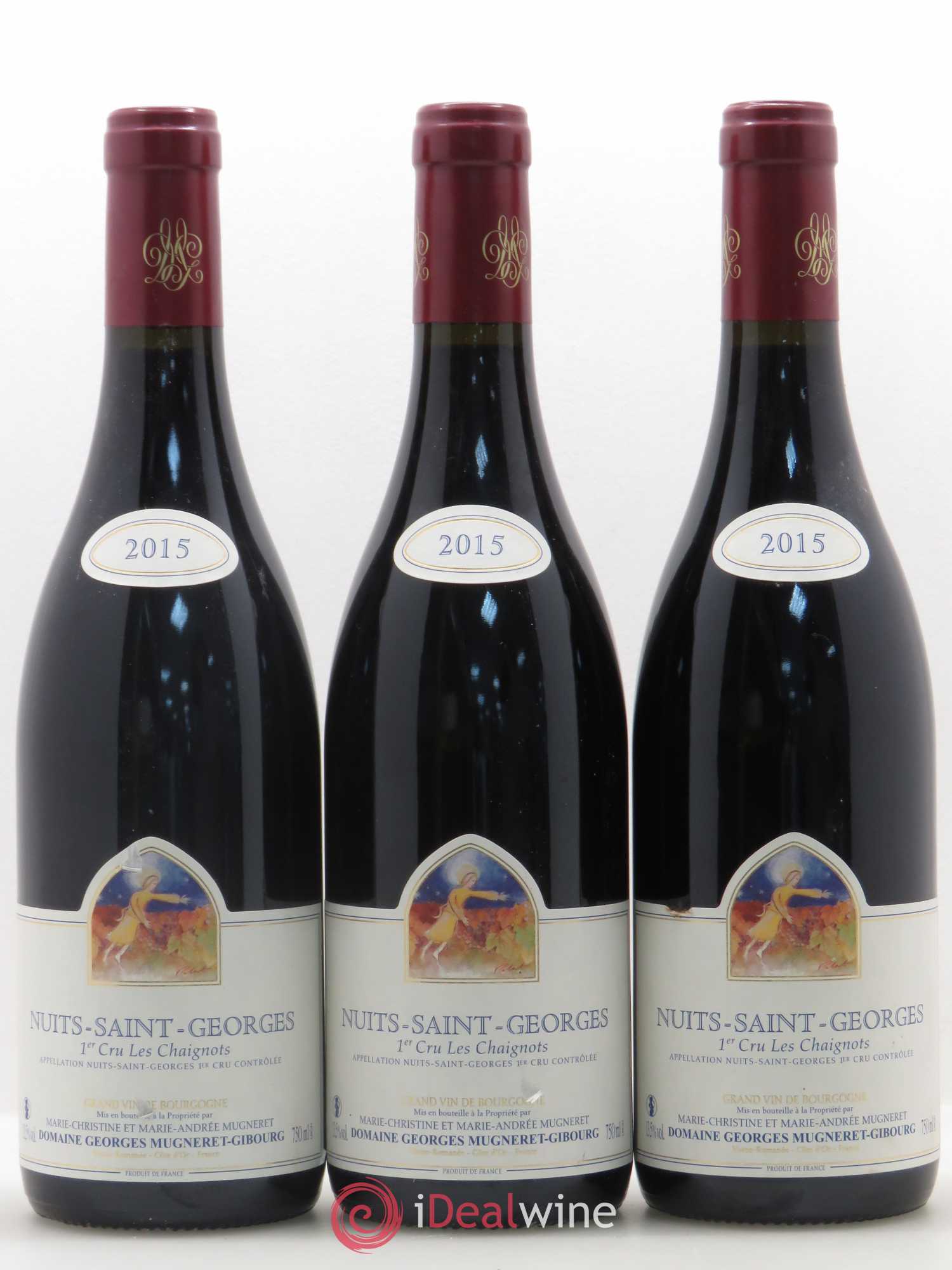 Nuits-Saint-Georges 1er Cru Les Chaignots Mugneret-Gibourg (Domaine) 2015 - Lot de 3 bouteilles - 0