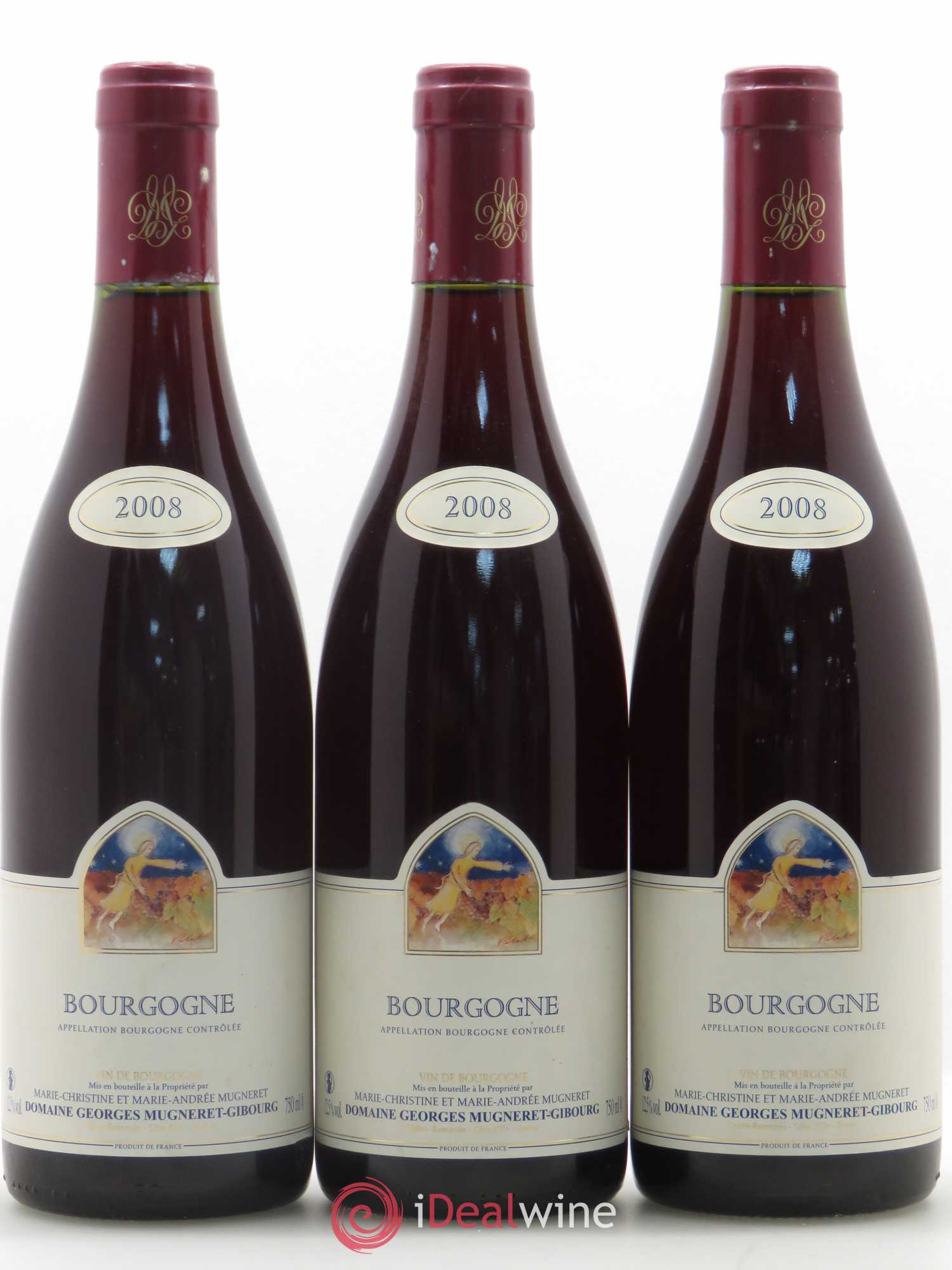 Bourgogne Mugneret-Gibourg (Domaine) 2008 - Lot de 3 bouteilles - 0