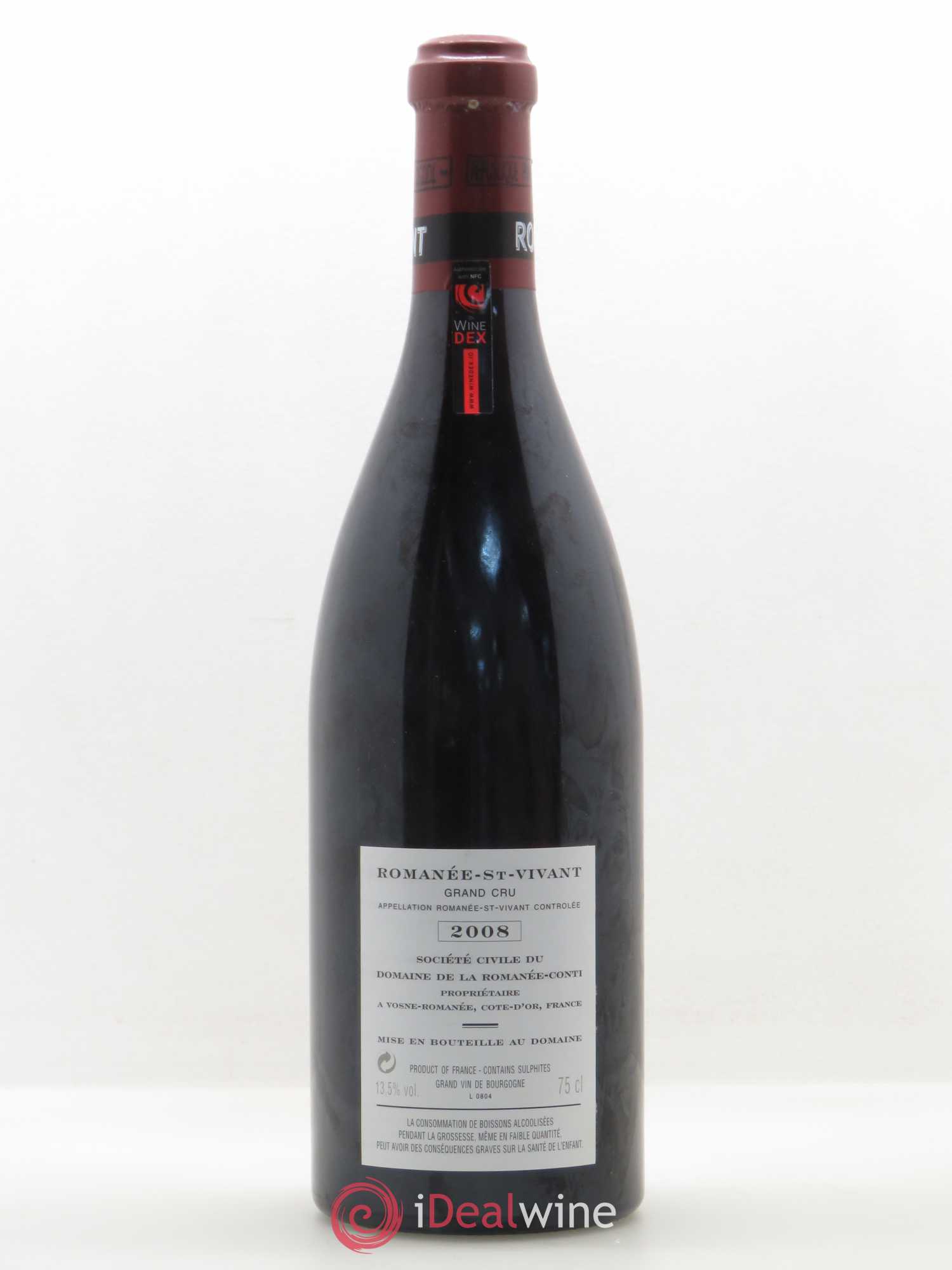 Romanée-Saint-Vivant Grand Cru Domaine de la Romanée-Conti 2008 - Lot de 1 bouteille - 1