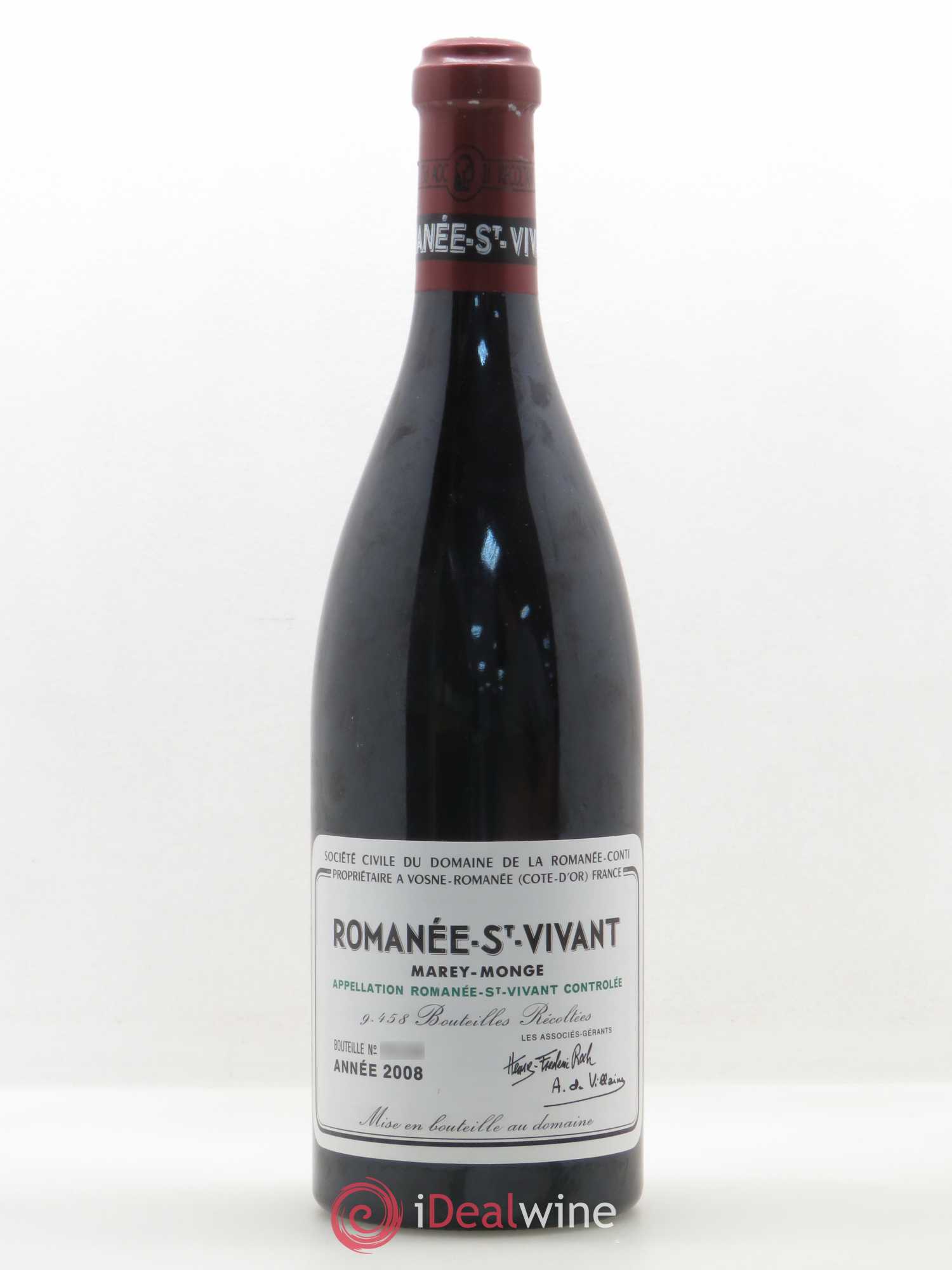 Romanée-Saint-Vivant Grand Cru Domaine de la Romanée-Conti 2008 - Lot de 1 bouteille - 0