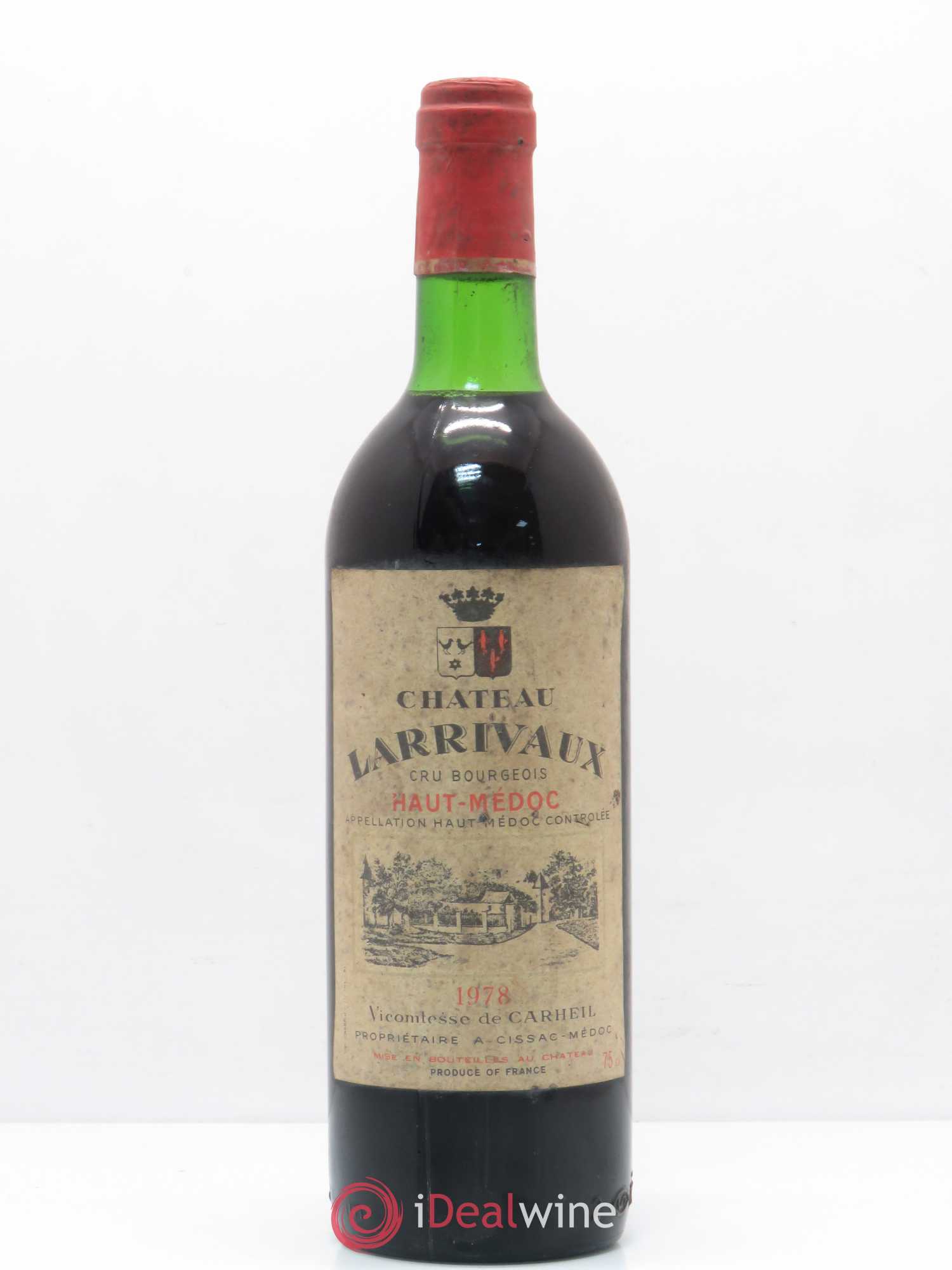 Château Larrivaux Cru Bourgeois 1978 - Lot de 1 bouteille - 0