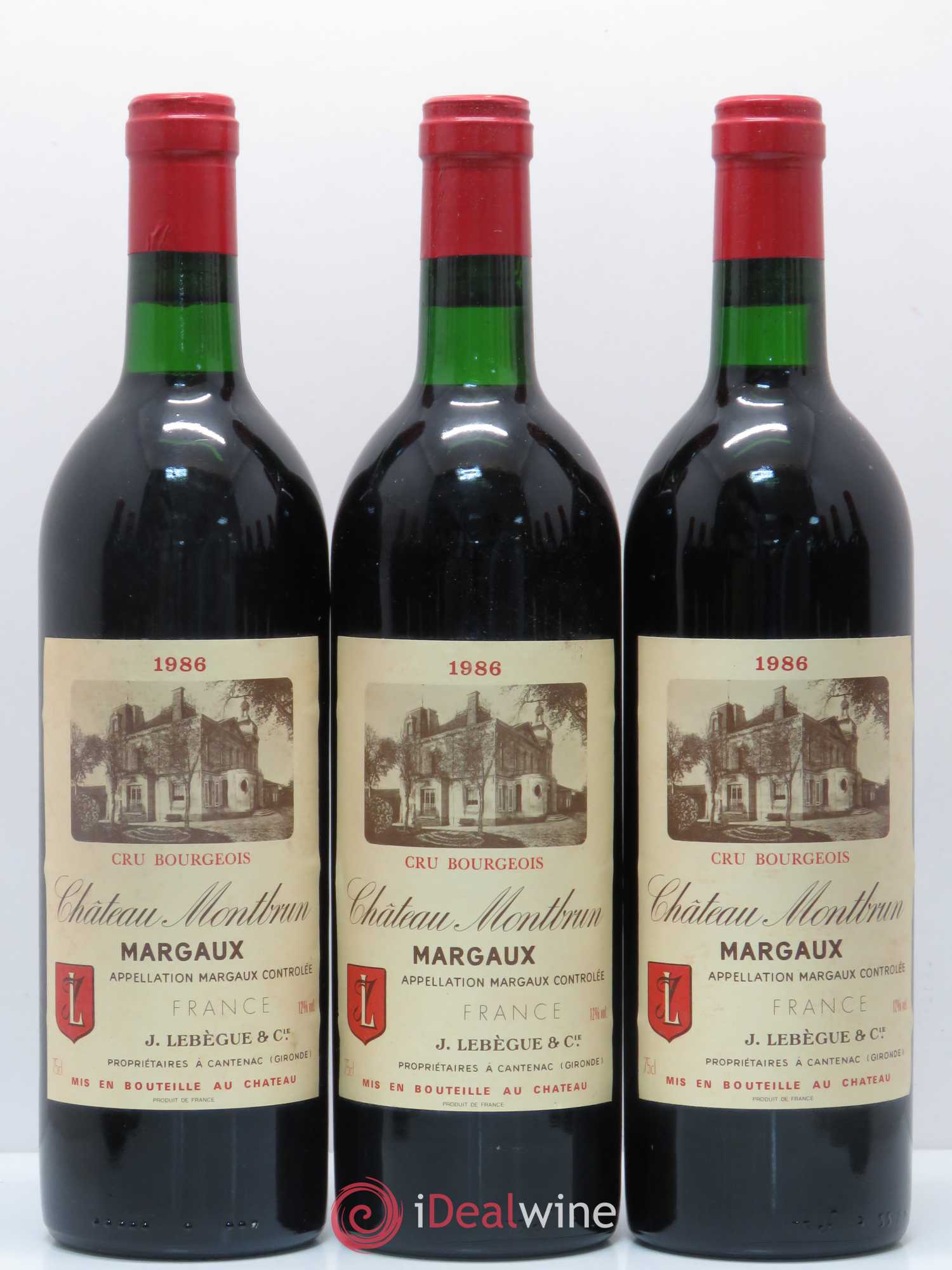 Château Montbrun Cru Bourgeois 1986 - Lot de 12 bouteilles - 1