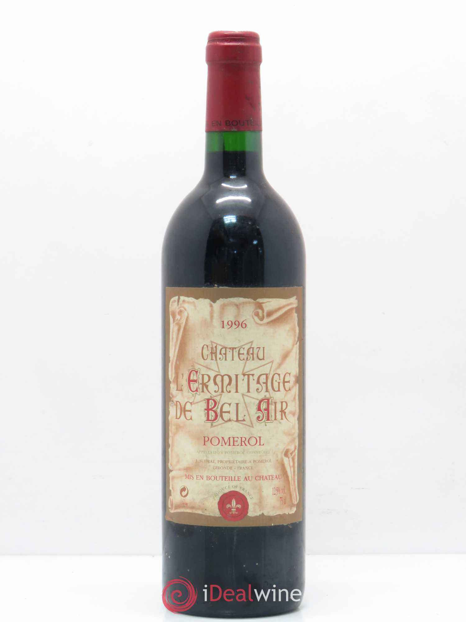 Pomerol Château L'Ermitage de Bel-Air 1996 - Posten von 1 Flasche - 0