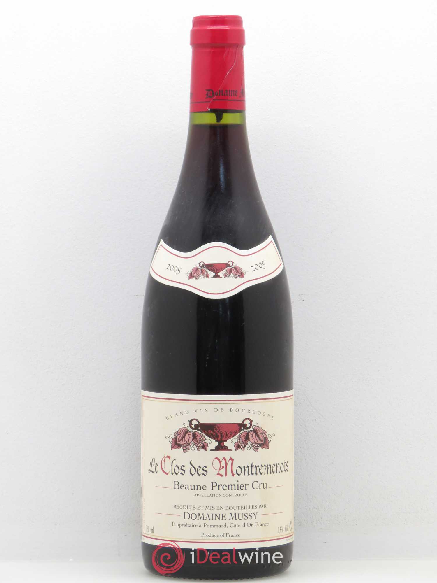 Beaune 1er Cru Clos Des Montremenots Domaine Mussy 2005 - Posten von 1 Flasche - 0