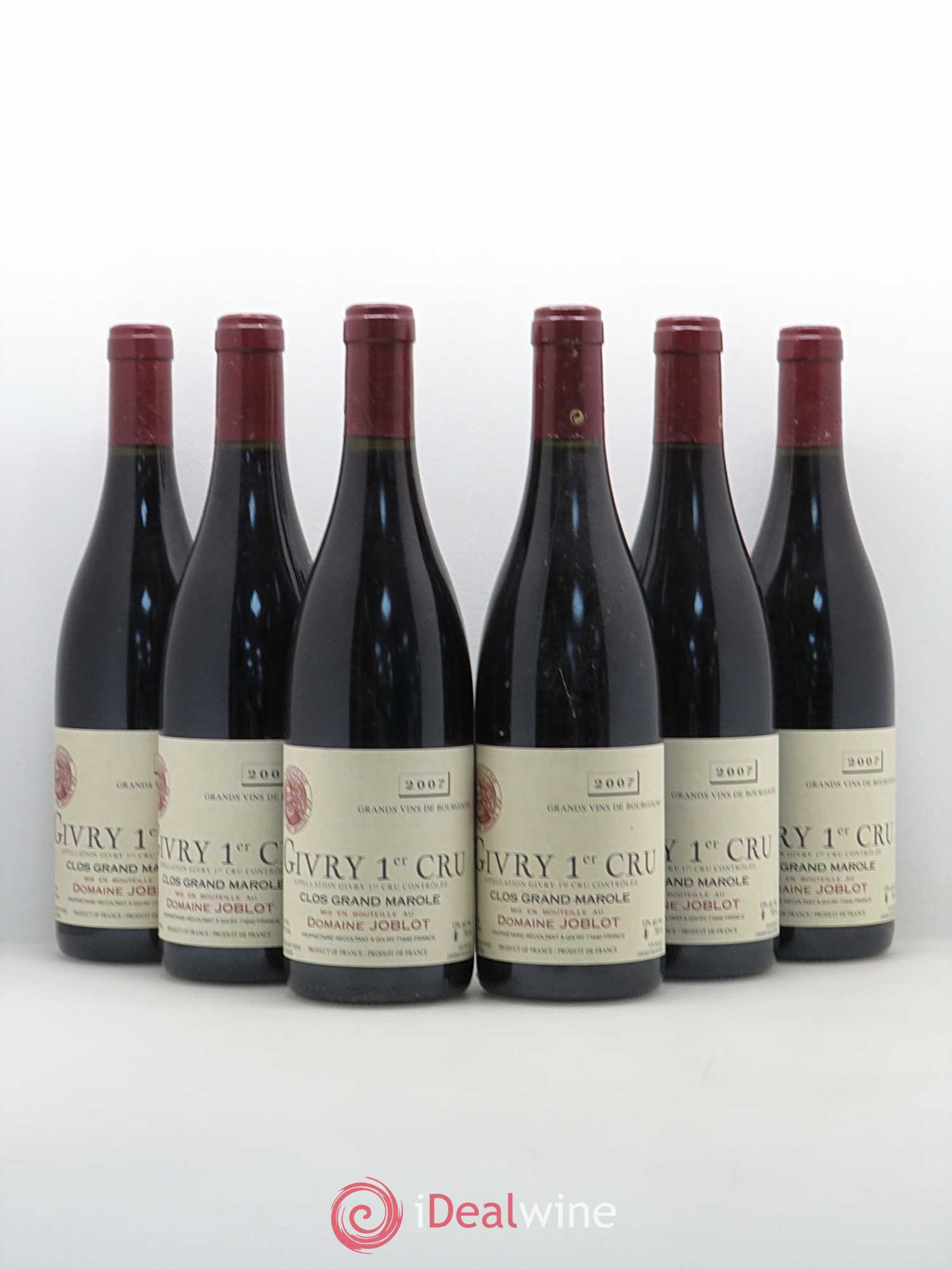 Givry Clos Grand Marolles Domaine Joblot 2007 - Posten von 6 Flaschen - 0