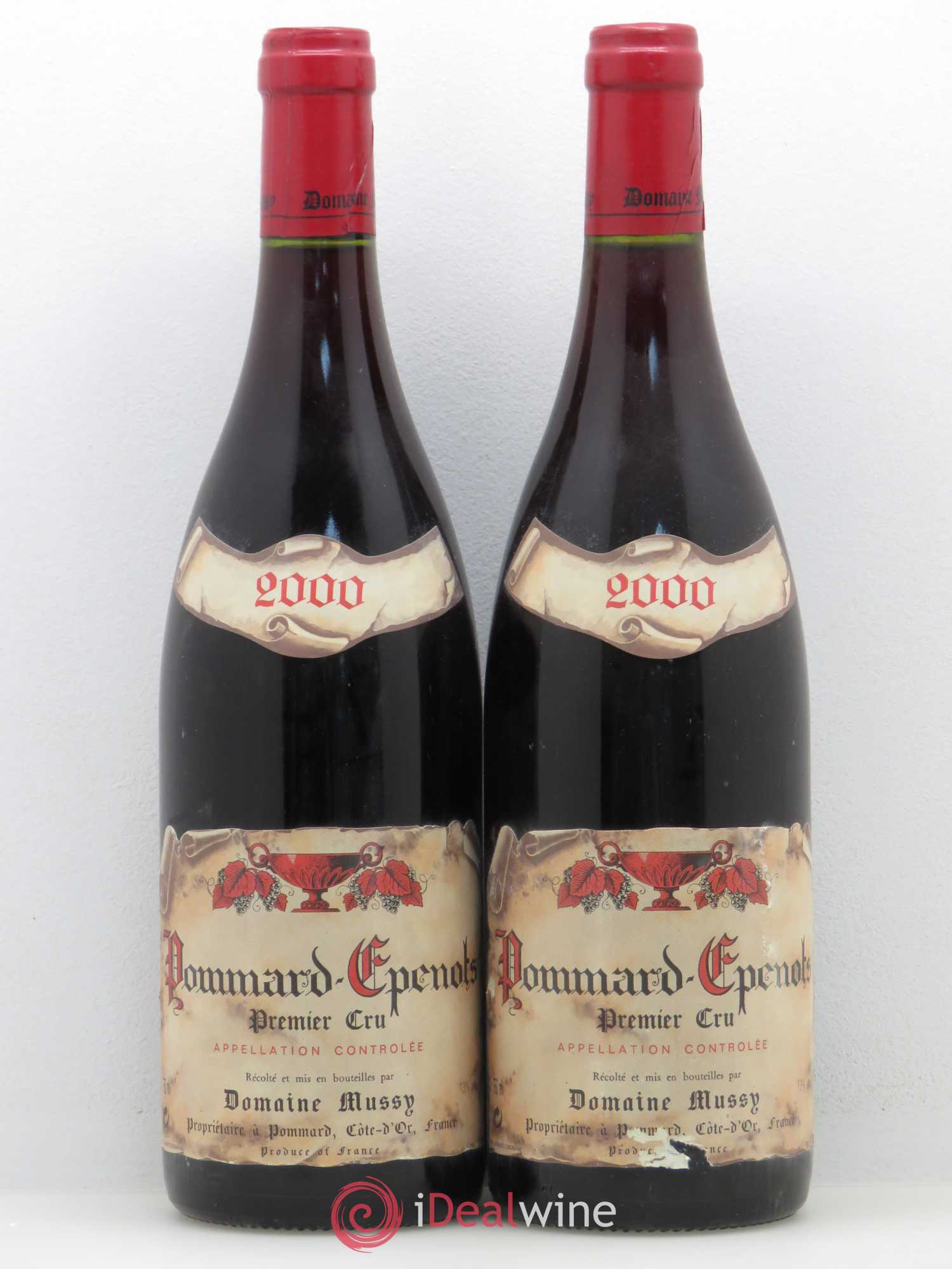 Pommard 1er Cru Epenots Domaine Mussy (sans prix de réserve) 2000 - Posten von 2 Flaschen - 0