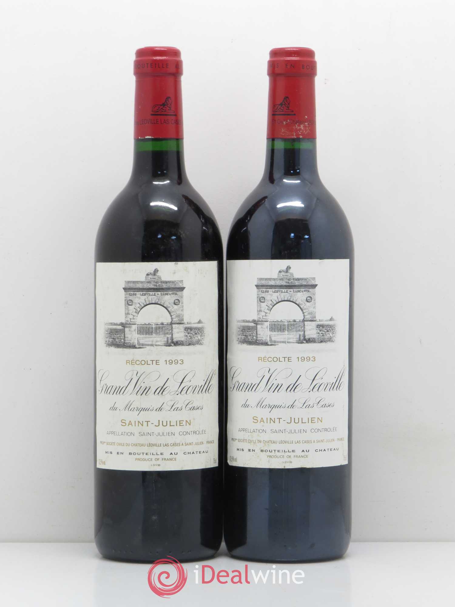 Château Léoville Las Cases 2ème Grand Cru Classé 1993 - Lot de 2 bouteilles - 0