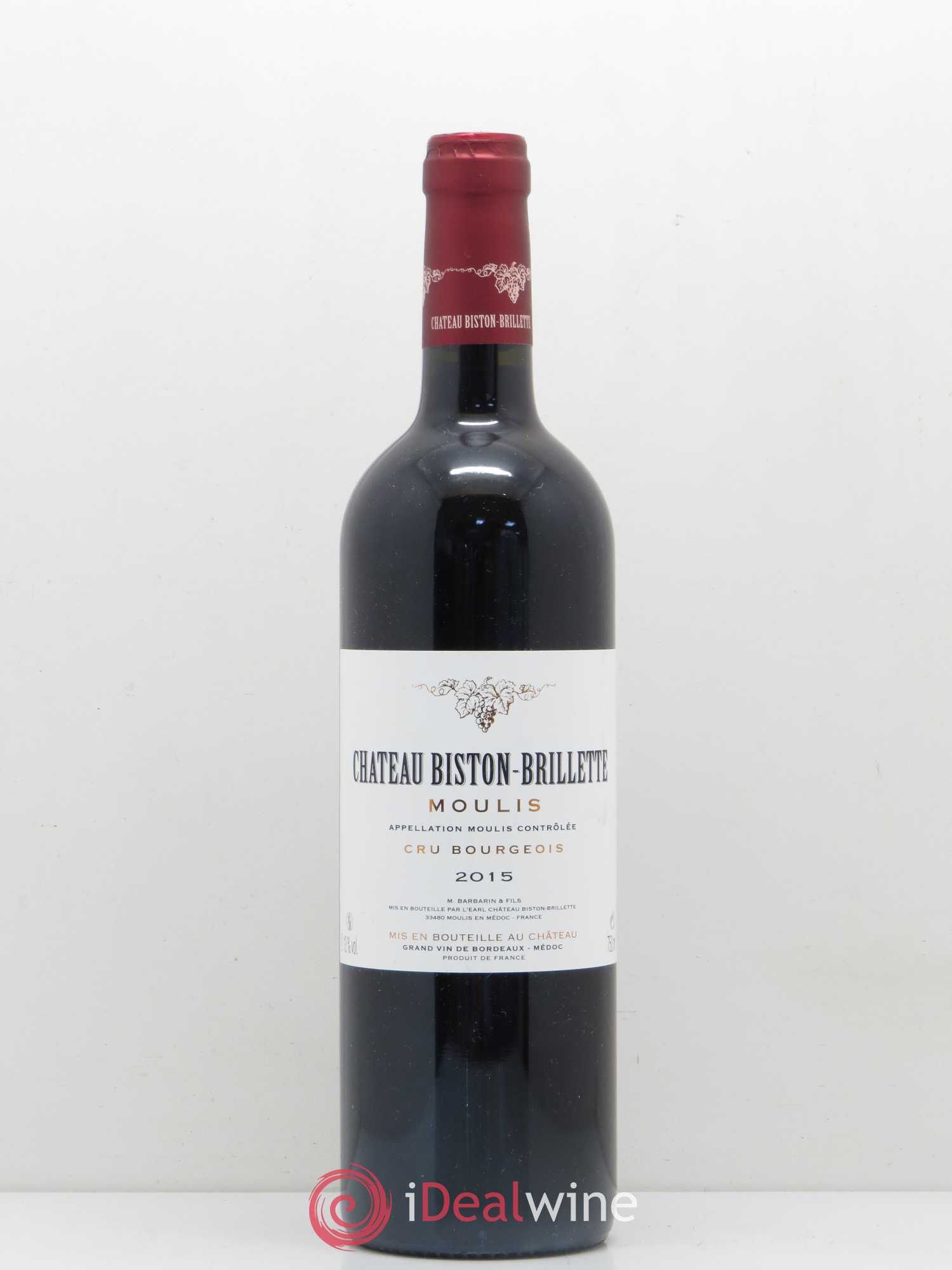 Château Biston Brillette 2015 - Lot de 1 bouteille - 0