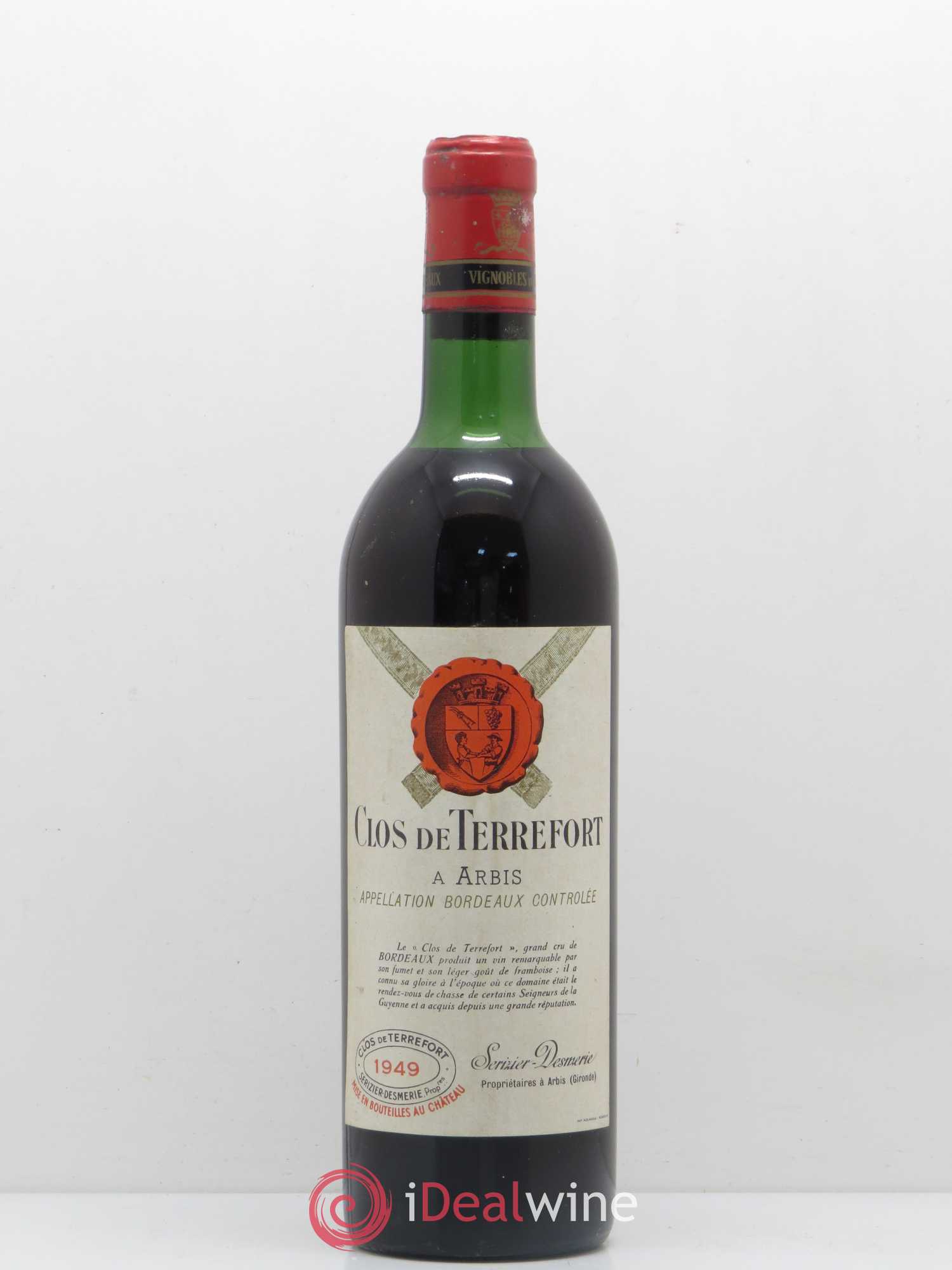 Bordeaux Clos de Terrefort 1949 - Lot de 1 bouteille - 0