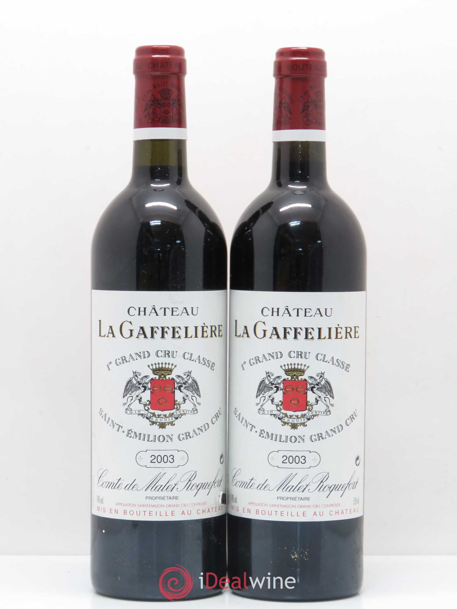 Château la Gaffelière 1er Grand Cru Classé B 2003 - Lot de 2 bouteilles - 0