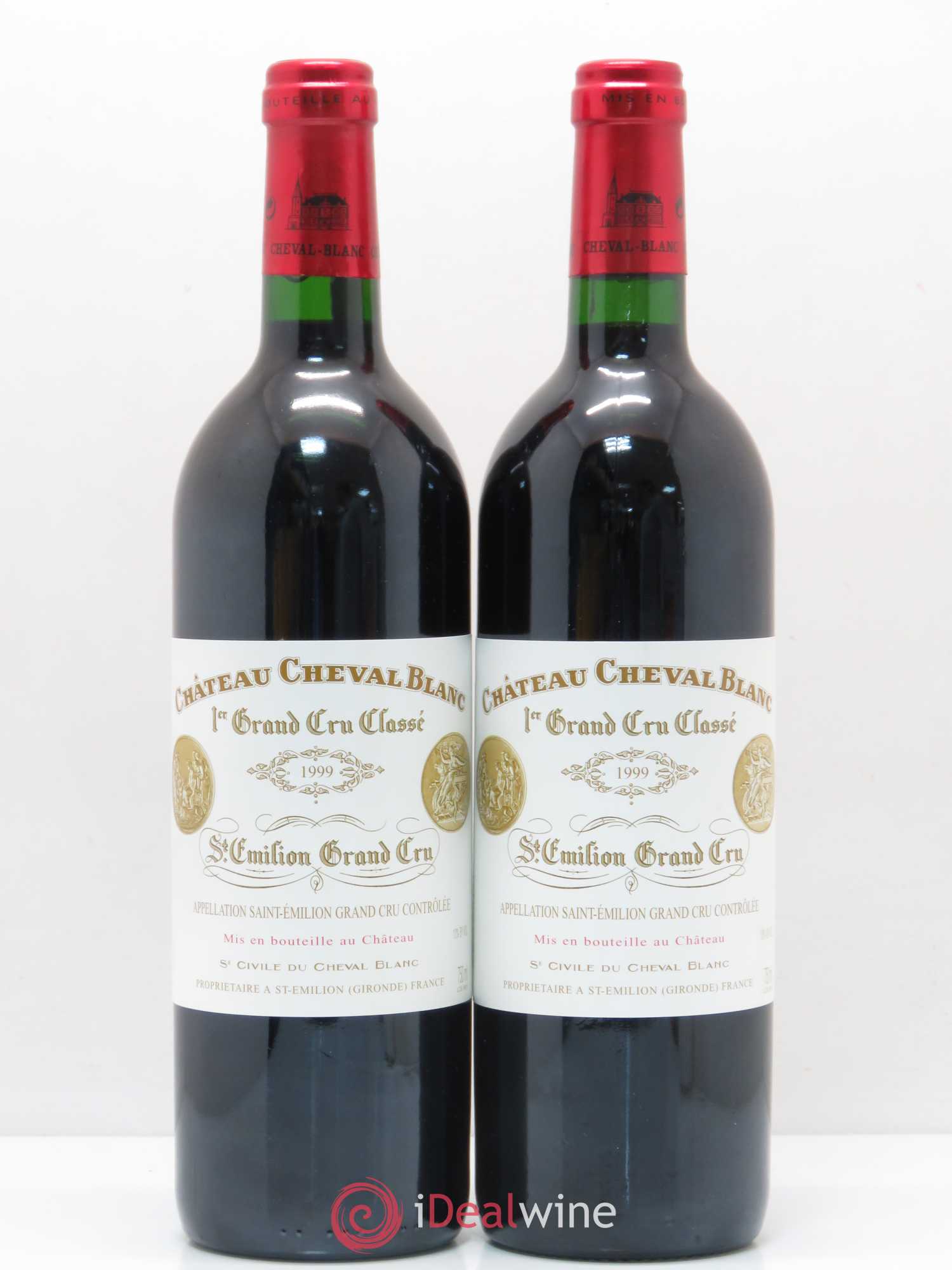 Château Cheval Blanc 1er Grand Cru Classé A 1999 - Lot de 2 bouteilles - 0
