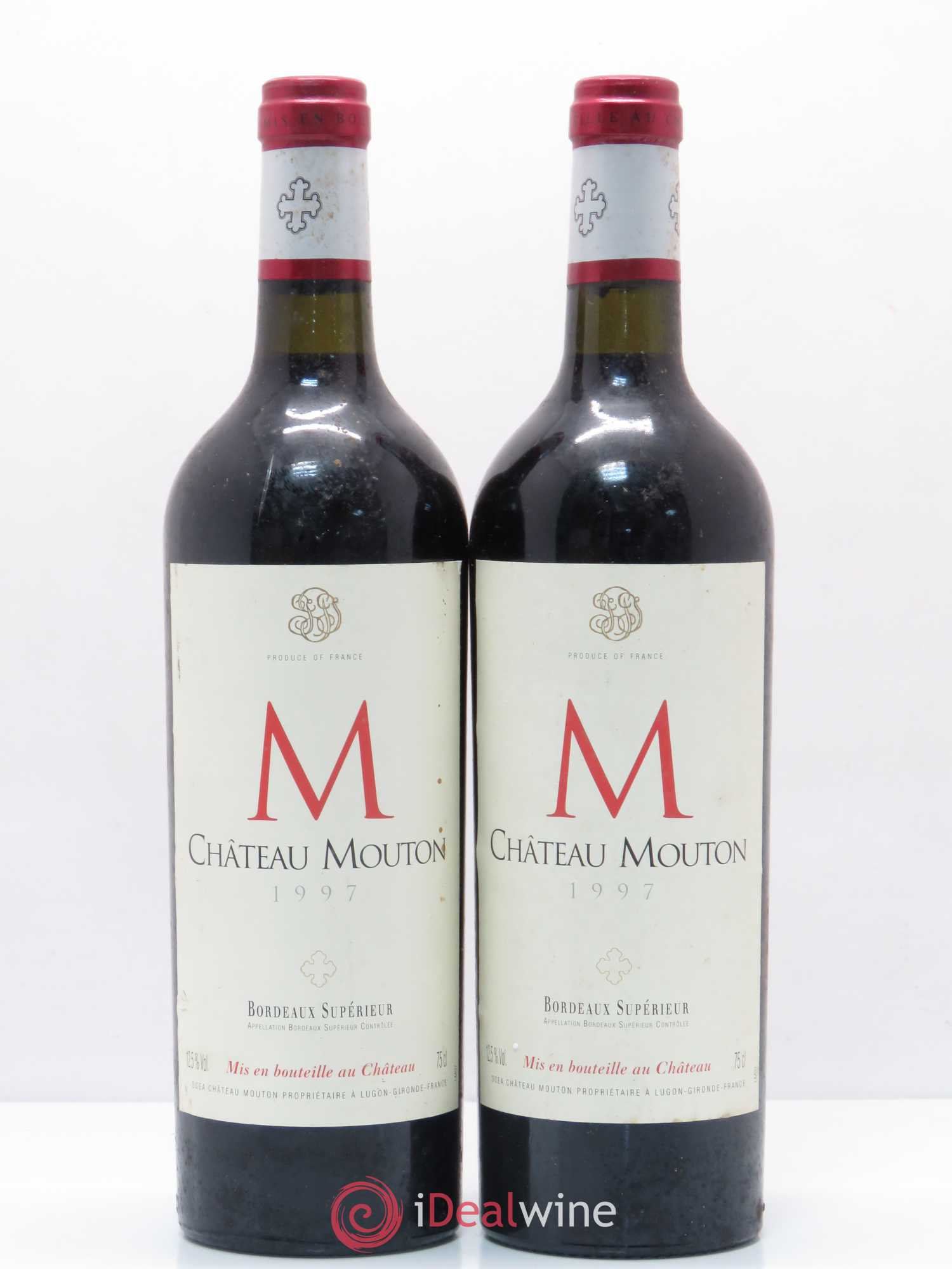Bordeaux Supérieur Château Mouton (sans prix de réserve) 1997 - Lotto di 2 bottiglie - 0