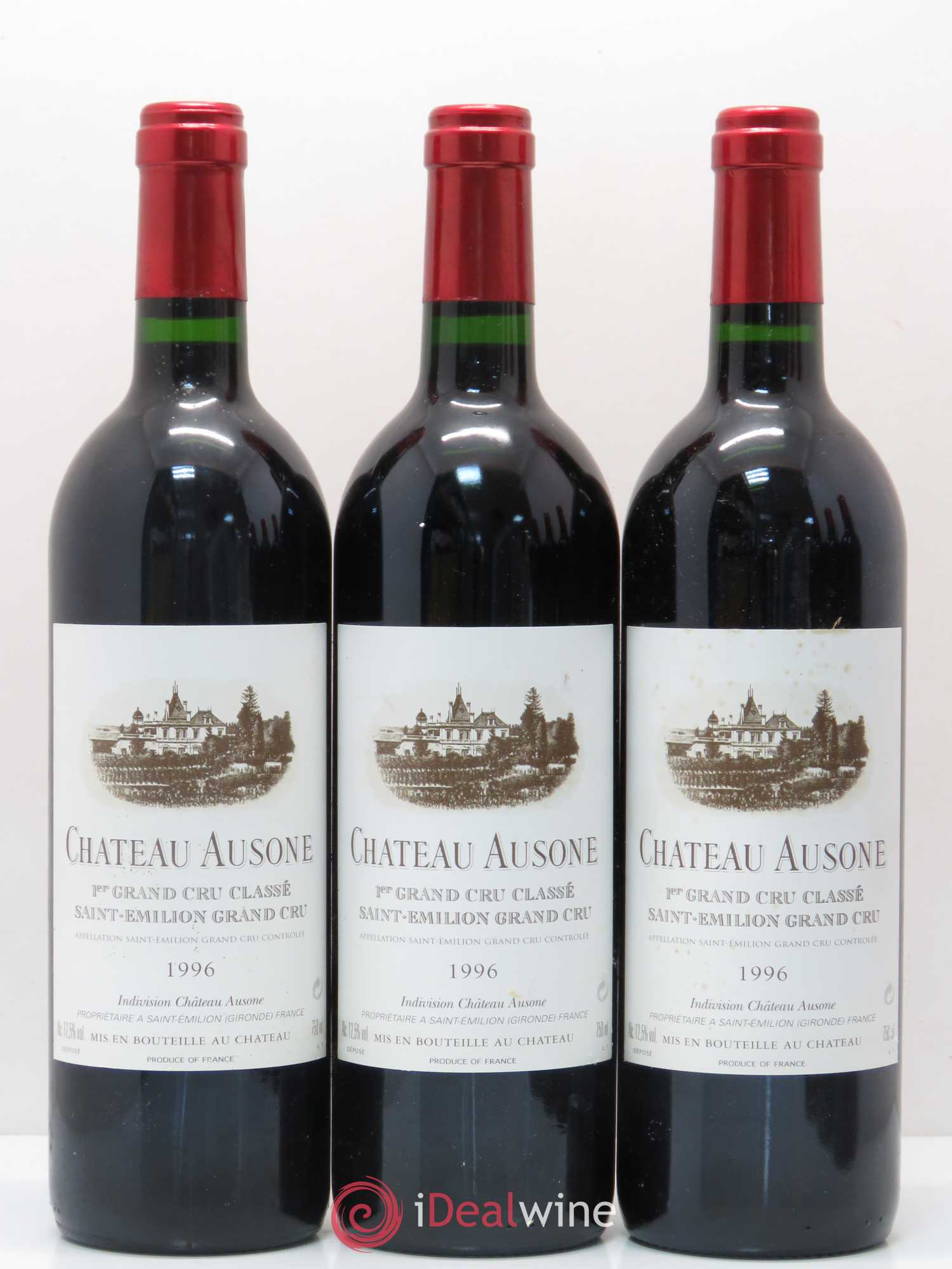 Château Ausone 1er Grand Cru Classé A 1996 - Lot de 6 bouteilles - 1