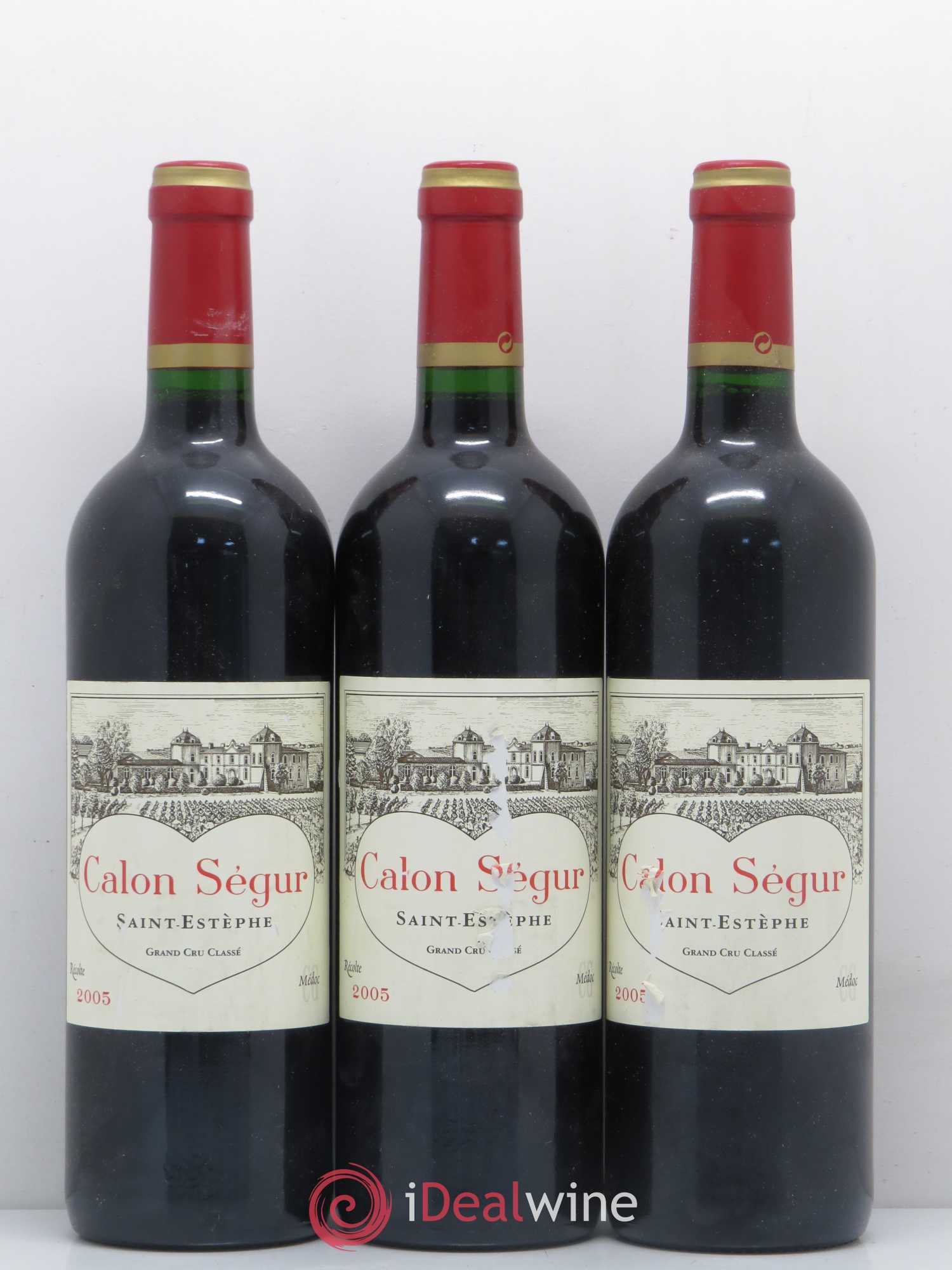 Château Calon Ségur 3ème Grand Cru Classé 2005 - Lot de 3 bouteilles - 0