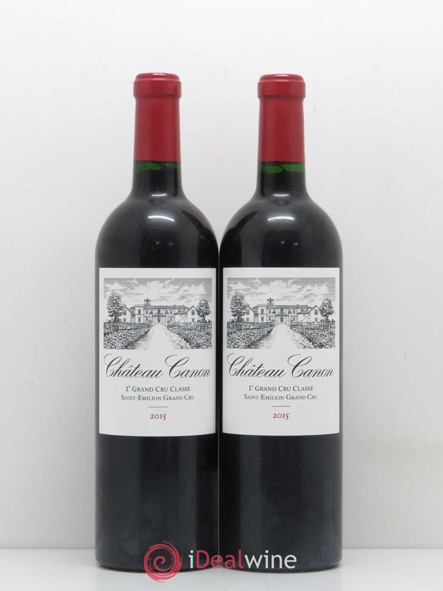 Château Canon 1er Grand Cru Classé B 2015 - Lot de 2 bouteilles - 0