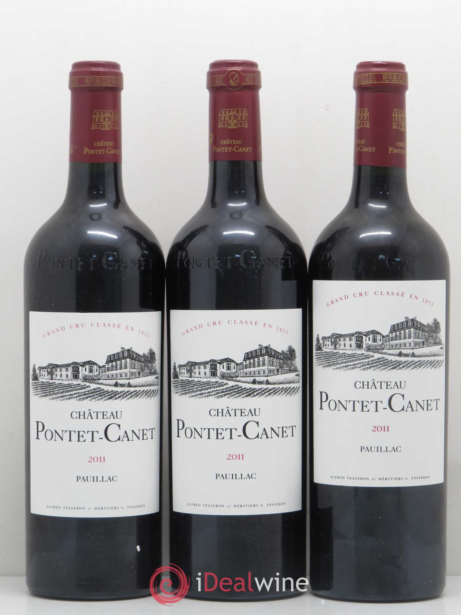 Château Pontet Canet 5ème Grand Cru Classé 2011 - Lot de 6 bouteilles - 1