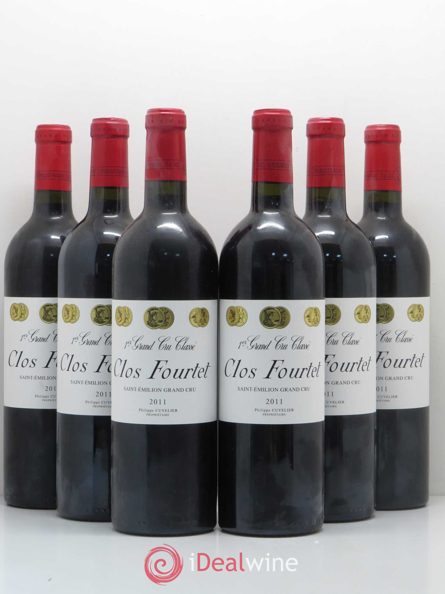 Clos Fourtet 1er Grand Cru Classé B 2011 - Lot de 6 bouteilles - 0