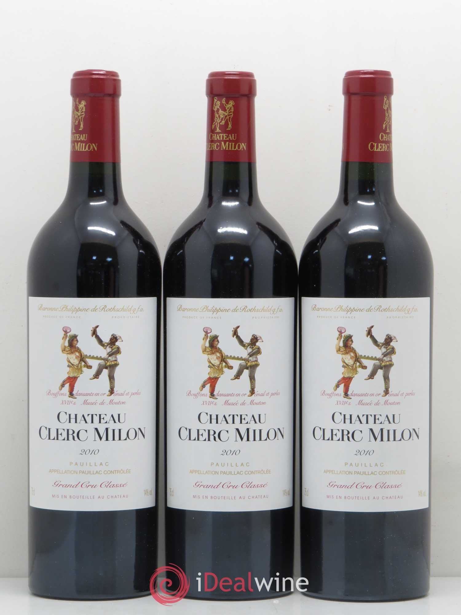 Château Clerc Milon 5ème Grand Cru Classé 2010 - Lot de 6 bouteilles - 2
