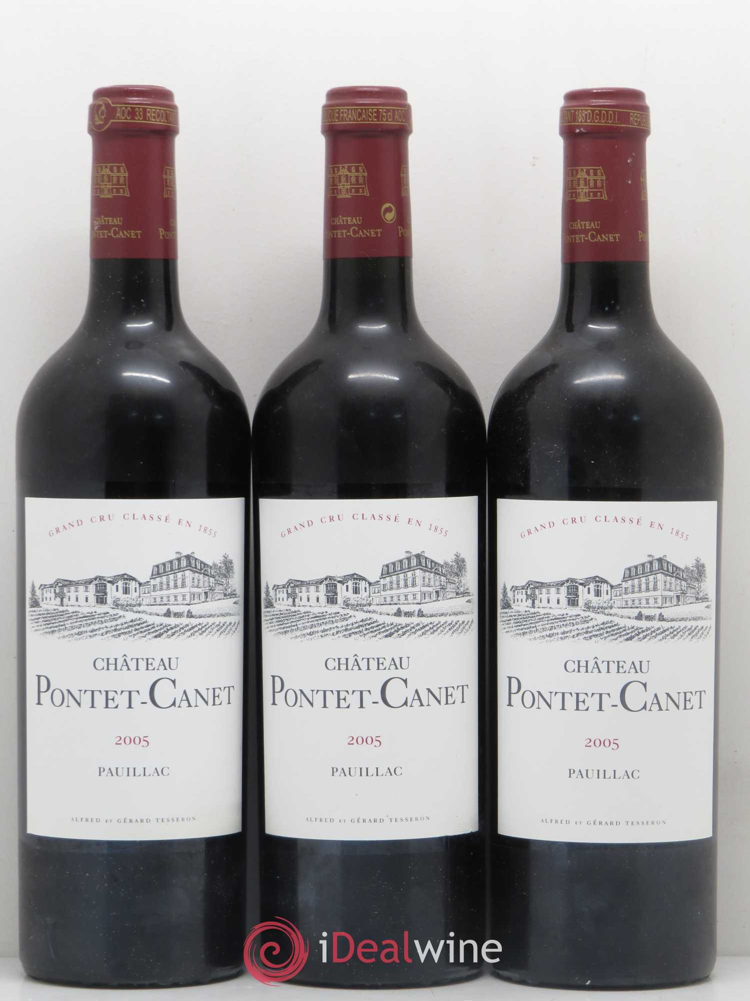 Château Pontet Canet 5ème Grand Cru Classé 2005 - Lot de 6 bouteilles - 1