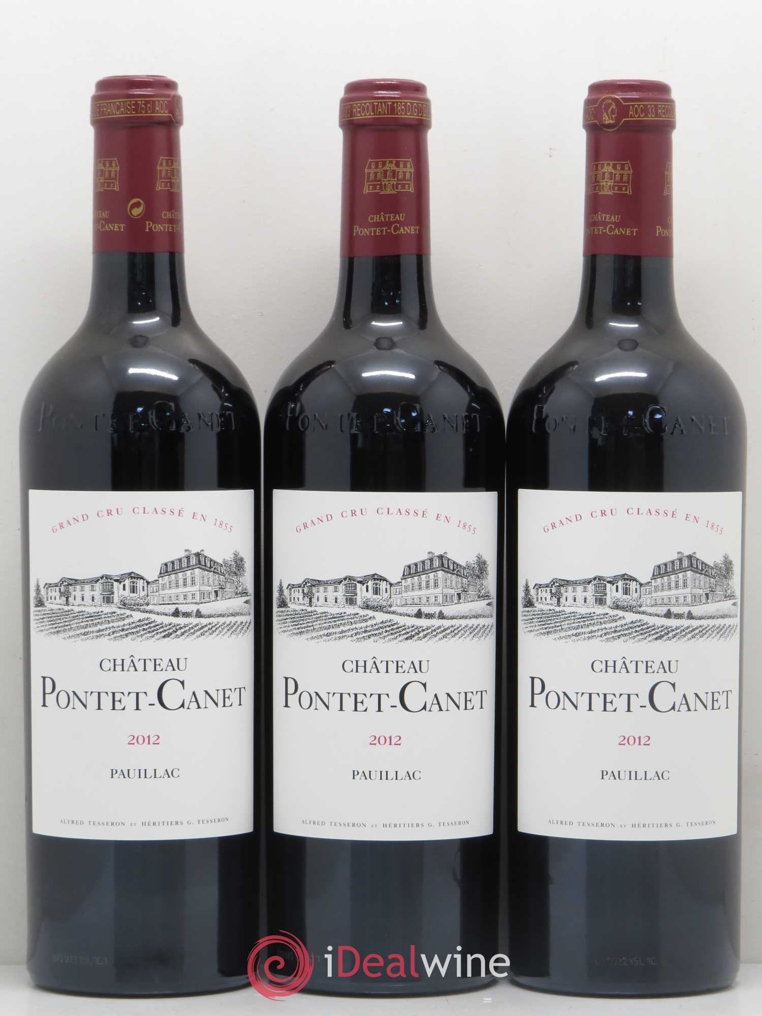Château Pontet Canet 5ème Grand Cru Classé 2012 - Lot de 6 bouteilles - 1
