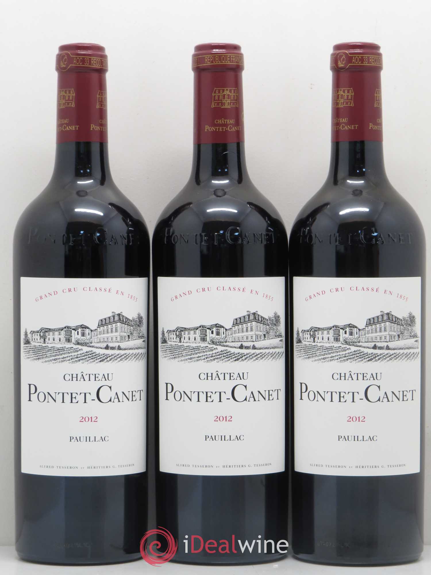 Château Pontet Canet 5ème Grand Cru Classé 2012 - Lot de 6 bouteilles - 2