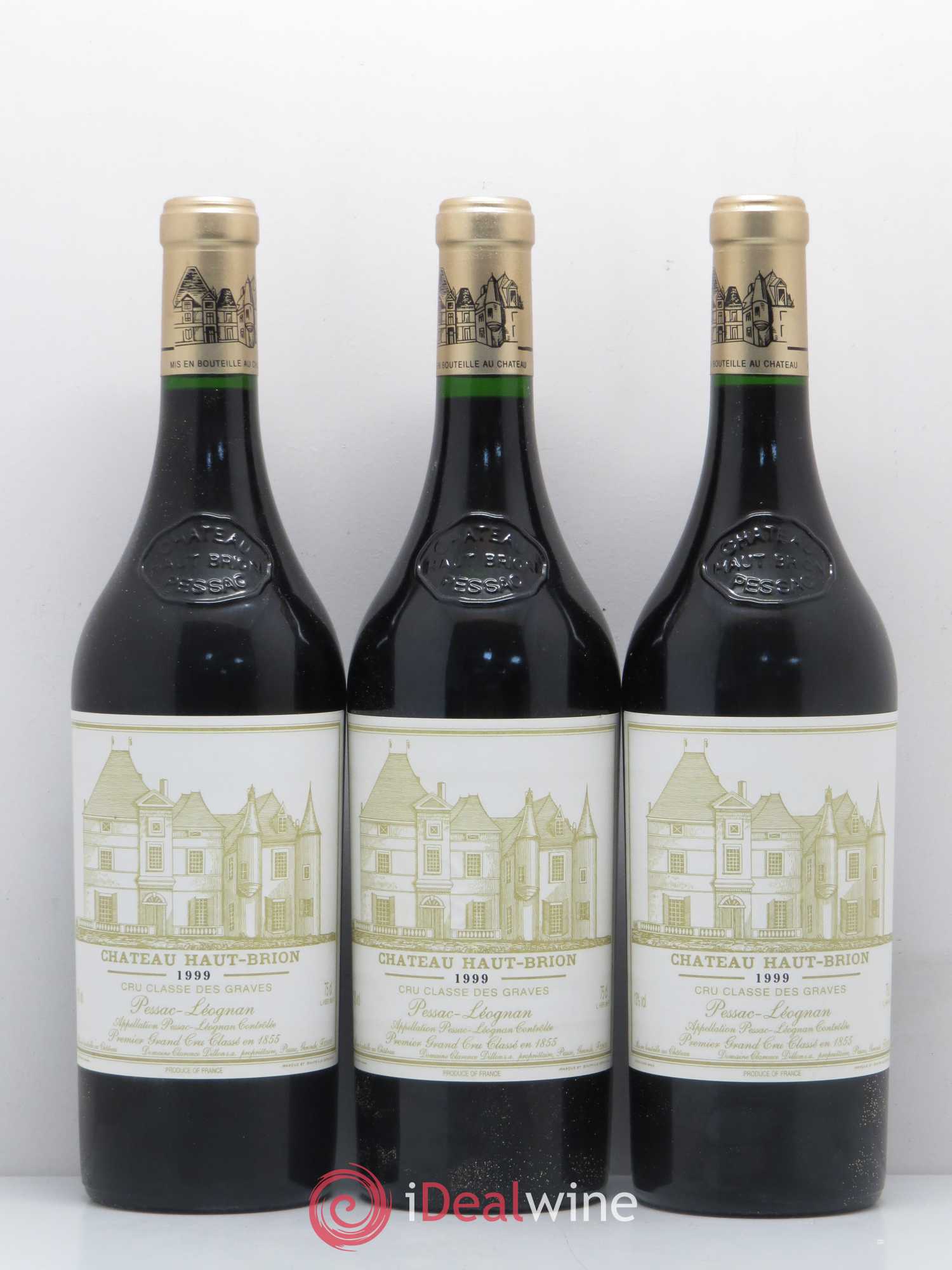 Château Haut Brion 1er Grand Cru Classé 1999 - Lot de 6 bouteilles - 2