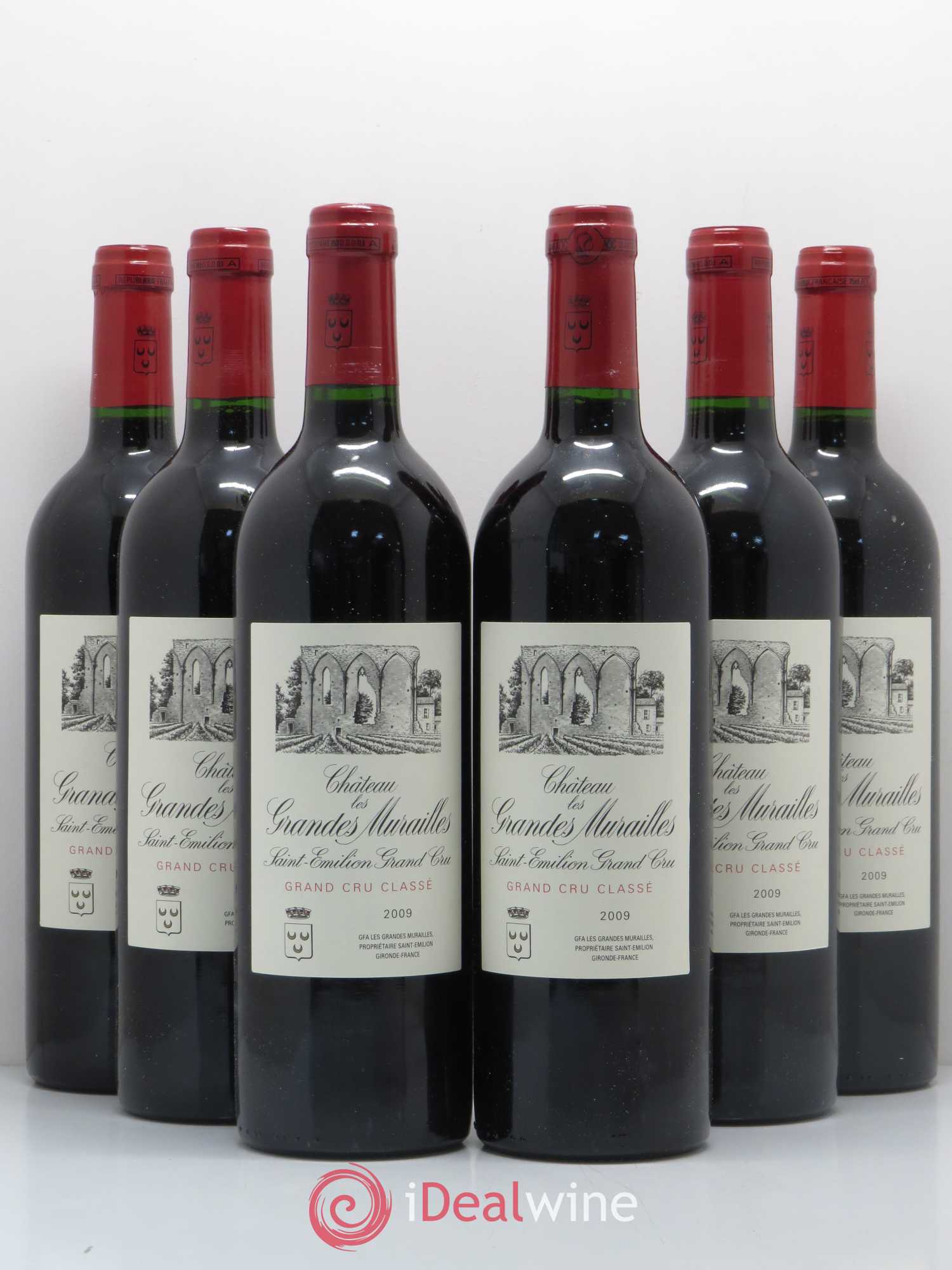 Château les Grandes Murailles Grand Cru Classé 2009 - Lot de 6 bouteilles - 0