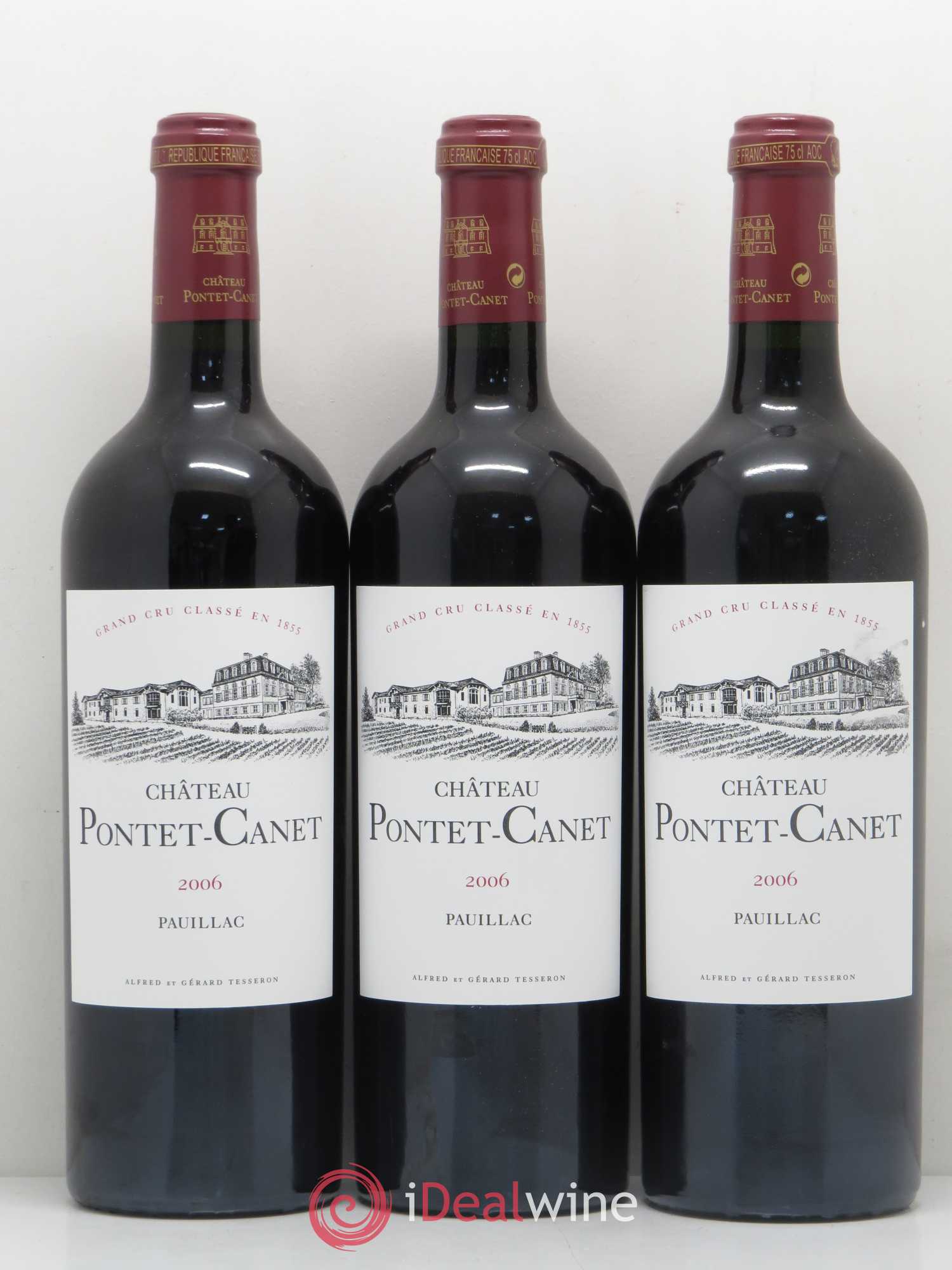 Château Pontet Canet 5ème Grand Cru Classé 2006 - Lot de 6 bouteilles - 1