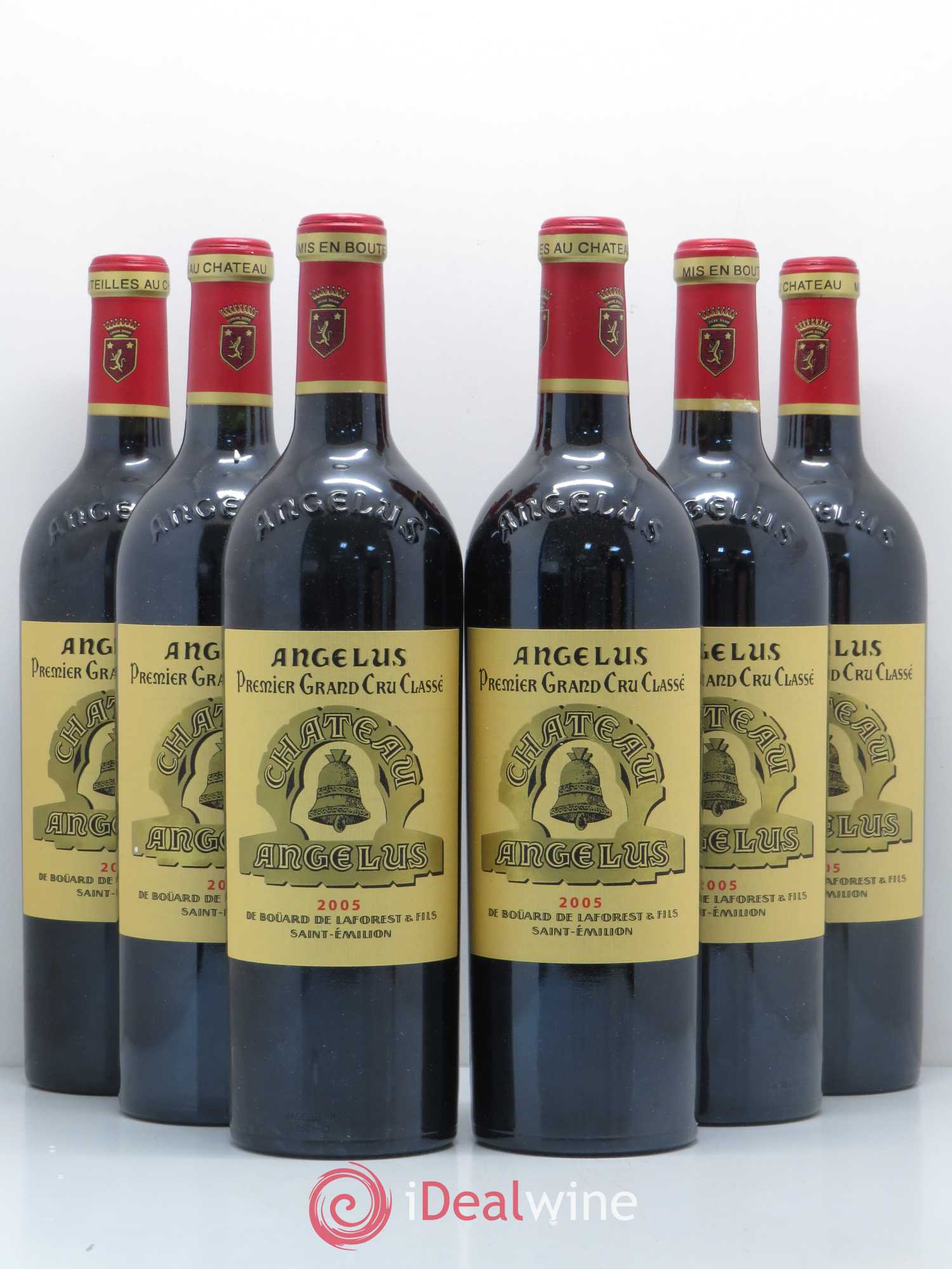 Château Angélus 1er Grand Cru Classé A 2005 - Lot de 6 bouteilles - 0