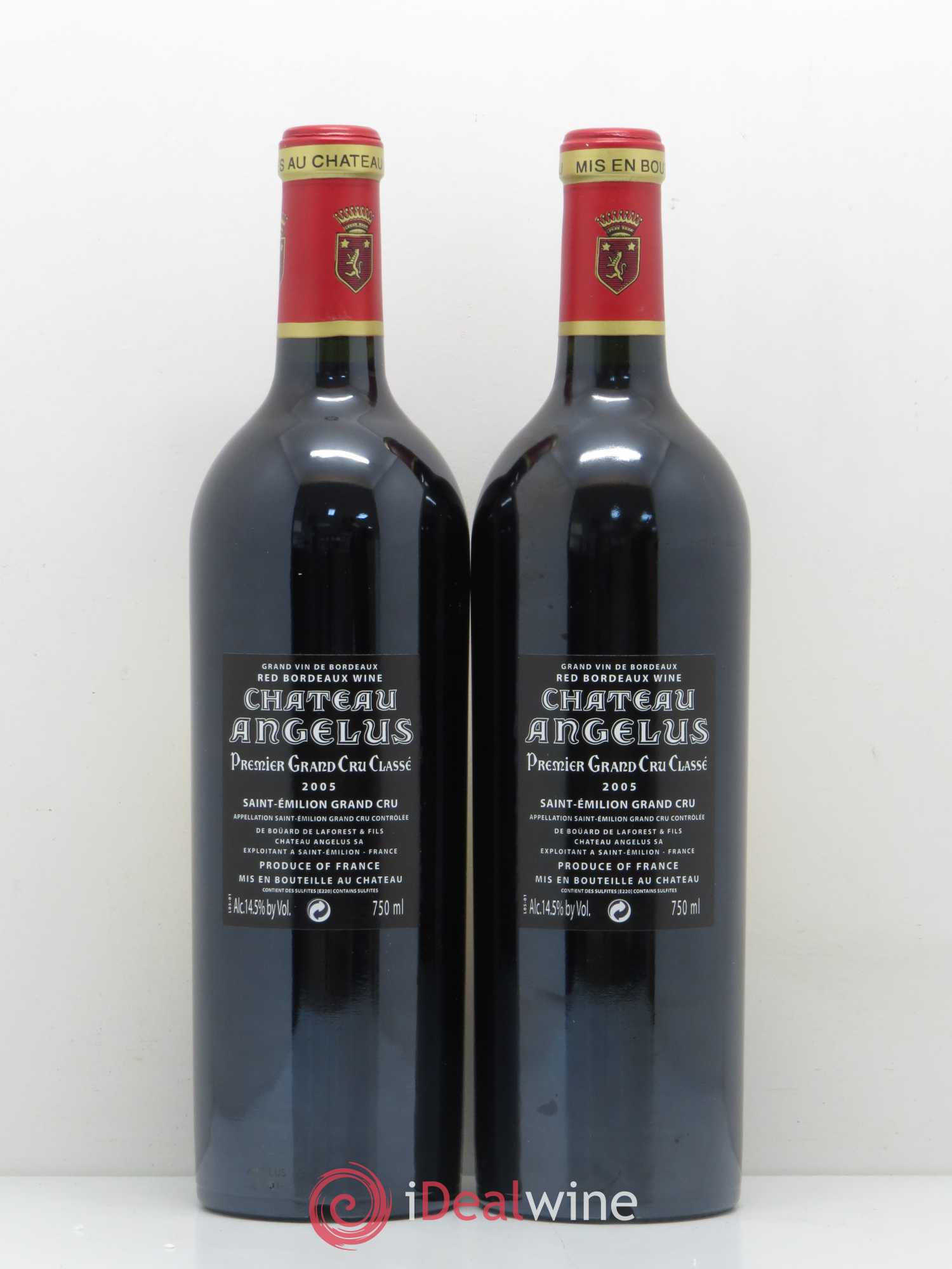 Château Angélus 1er Grand Cru Classé A 2005 - Lot de 2 bouteilles - 1