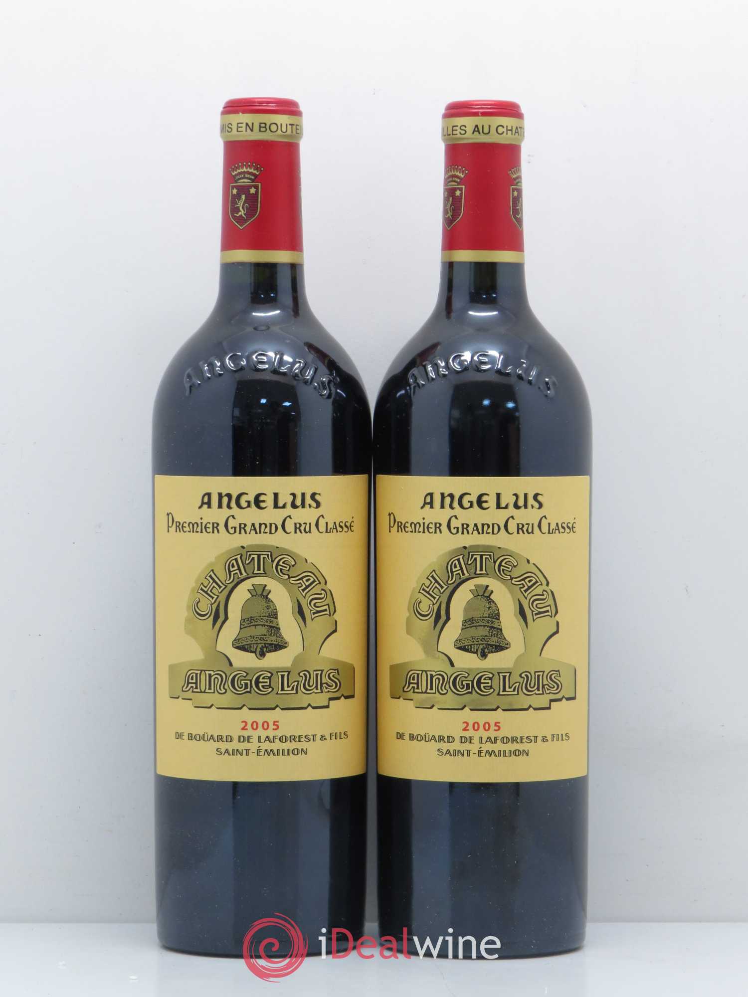Château Angélus 1er Grand Cru Classé A 2005 - Lot de 2 bouteilles - 0