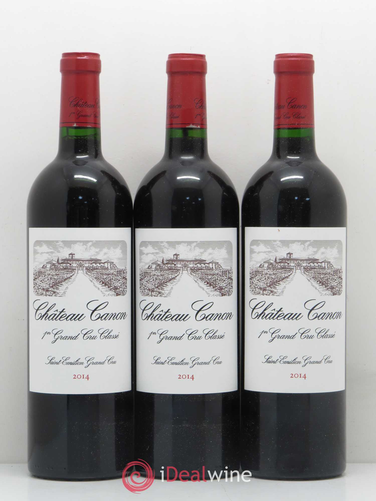 Château Canon 1er Grand Cru Classé B 2014 - Lot de 3 bouteilles - 0